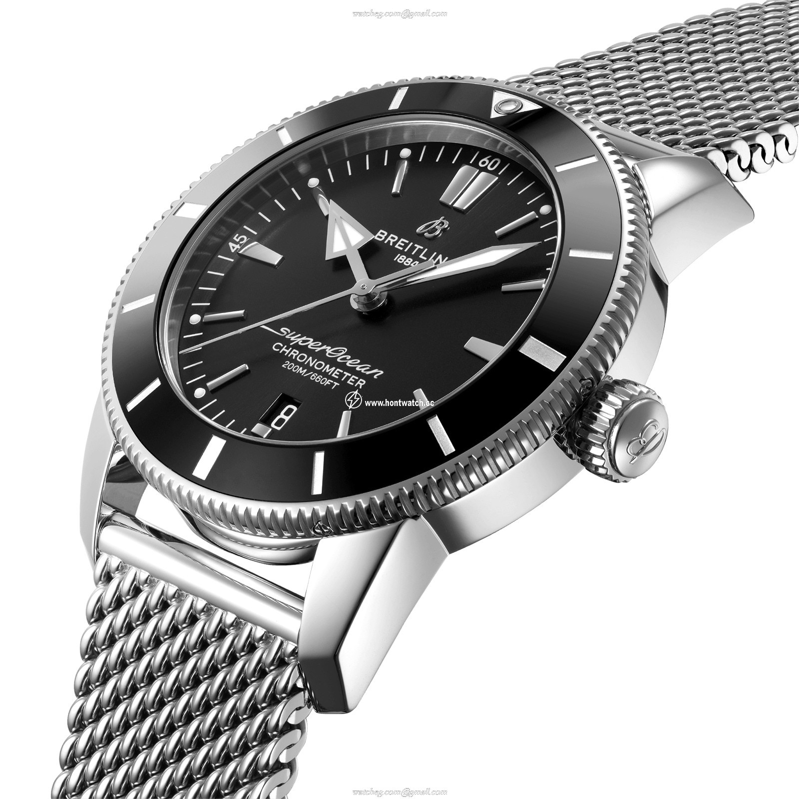 Breitling Superocean Heritage 44mm Automatic Black Dial - Stainless Steel - Image 2
