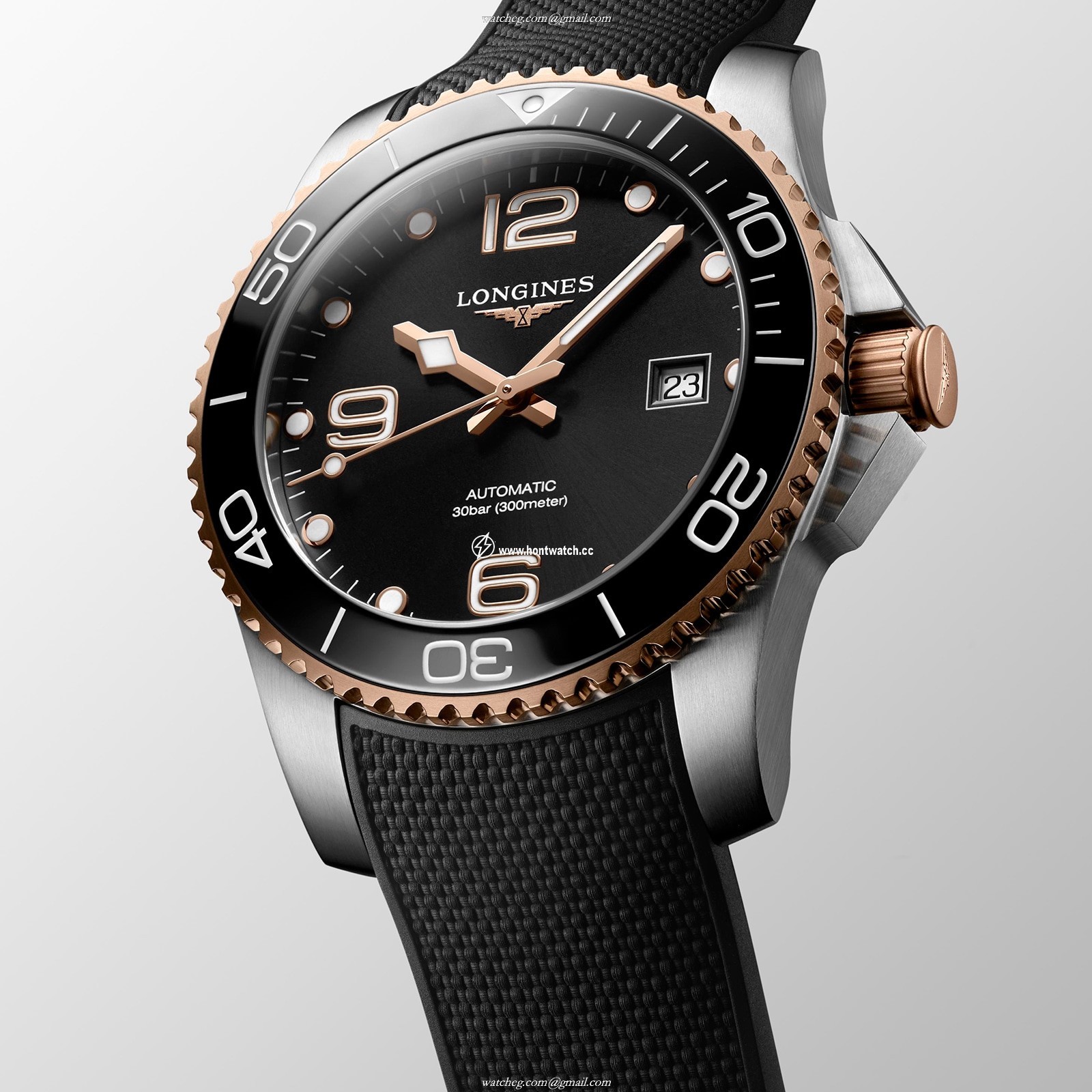 Longines HydroConquest L37813589 | 41mm Automatic Black | 300M Water Resistant - Image 2