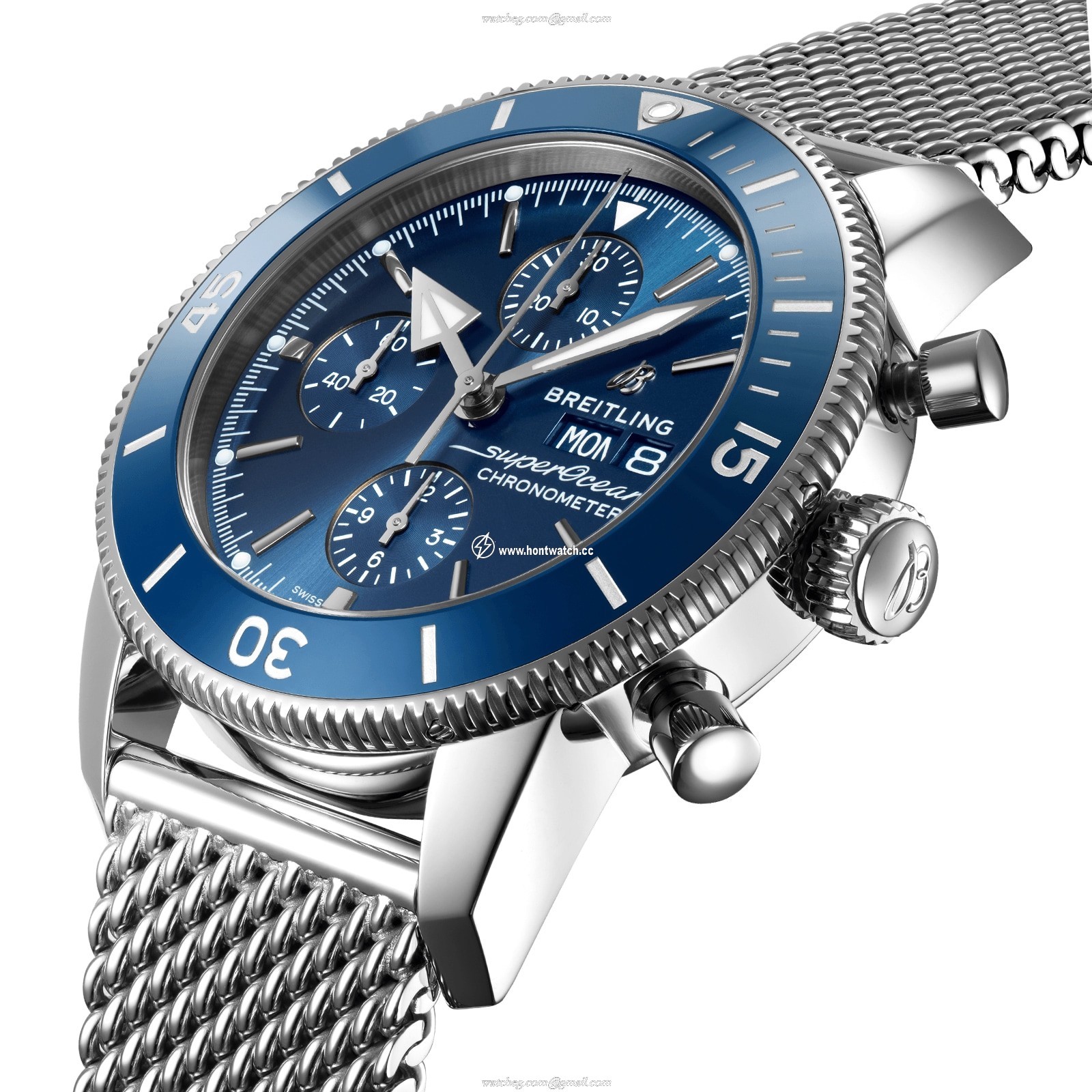 Breitling Superocean Heritage 44mm Automatic Blue Dial - Stainless Steel - Image 2