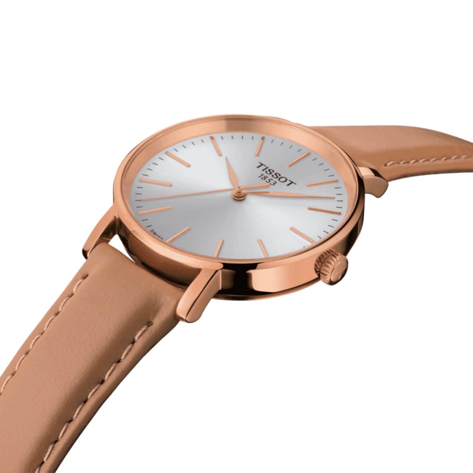 Tissot T-Classic T1432103601100 | Silver Dial | 34mm Stainless Steel & Rose Gold - Image 3