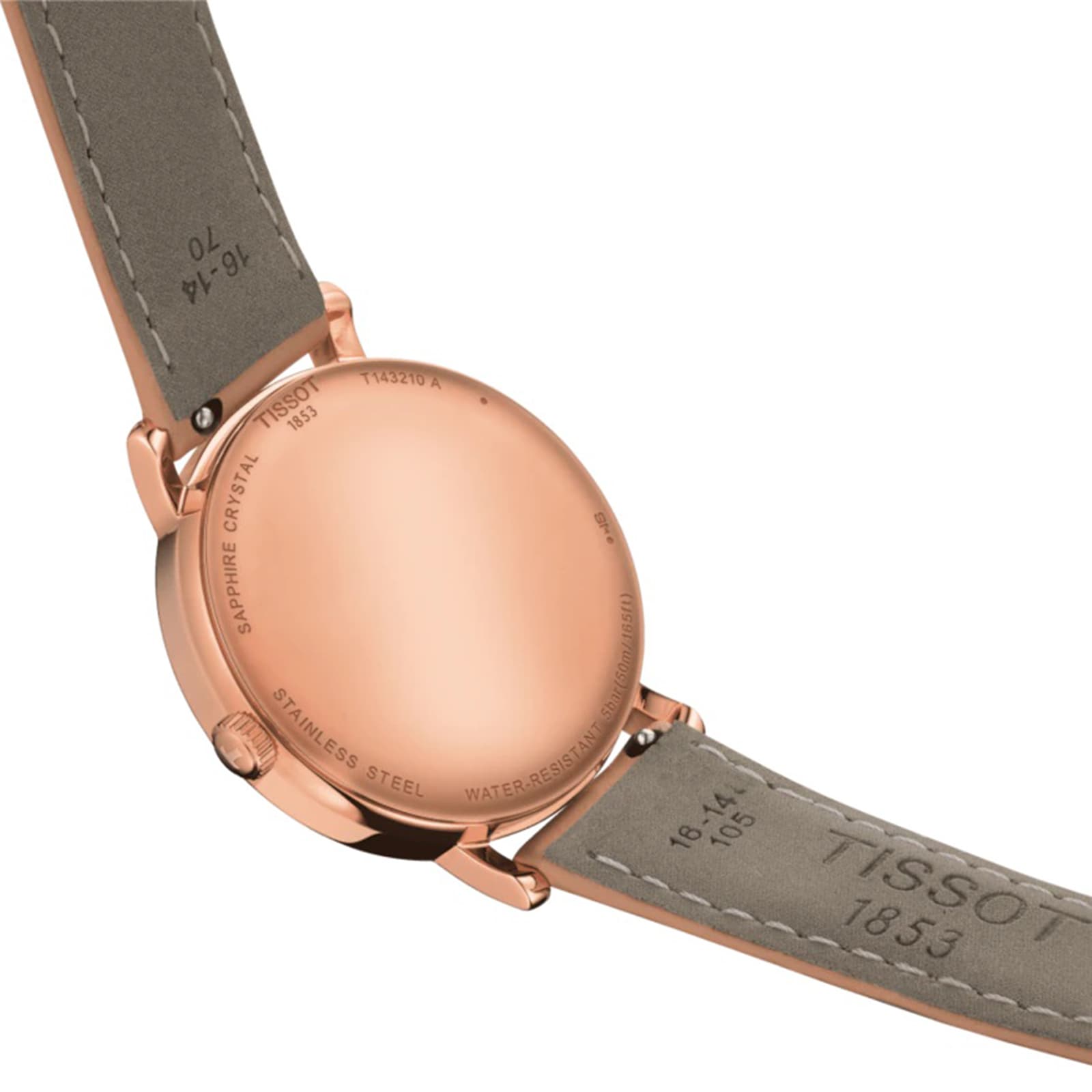 Tissot T-Classic T1432103601100 | Silver Dial | 34mm Stainless Steel & Rose Gold - Image 4