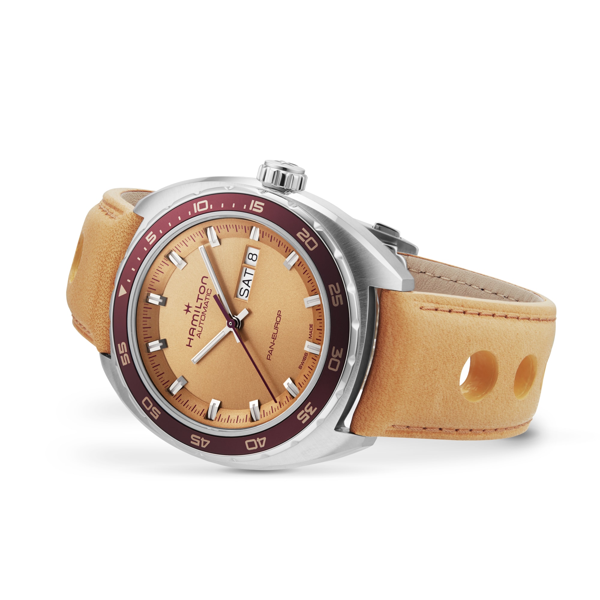 Hamilton American Classic H35435820 Automatic Yellow Dial - 42mm Stainless Steel - Image 4