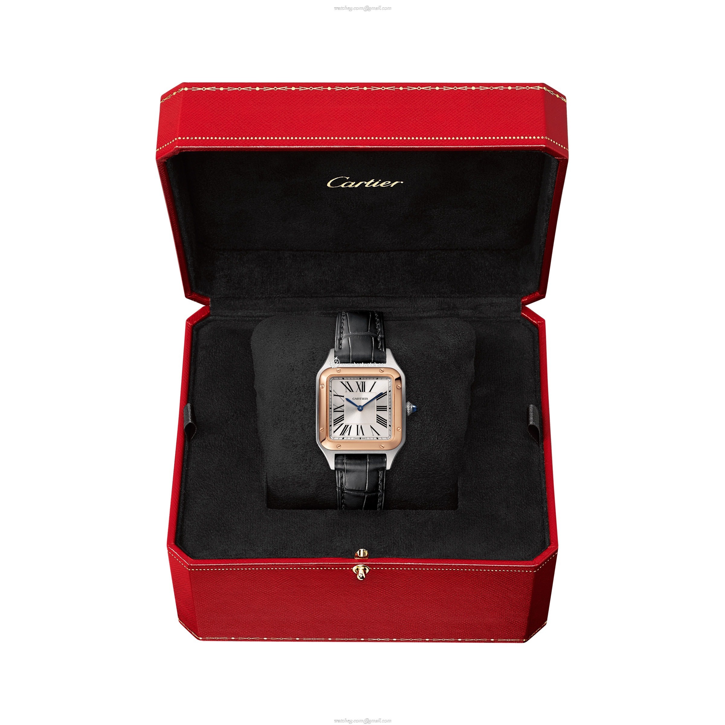 Cartier Santos-Dumont W2SA0012 | Steel & Rose Gold | Silver Dial | Quartz - Image 2
