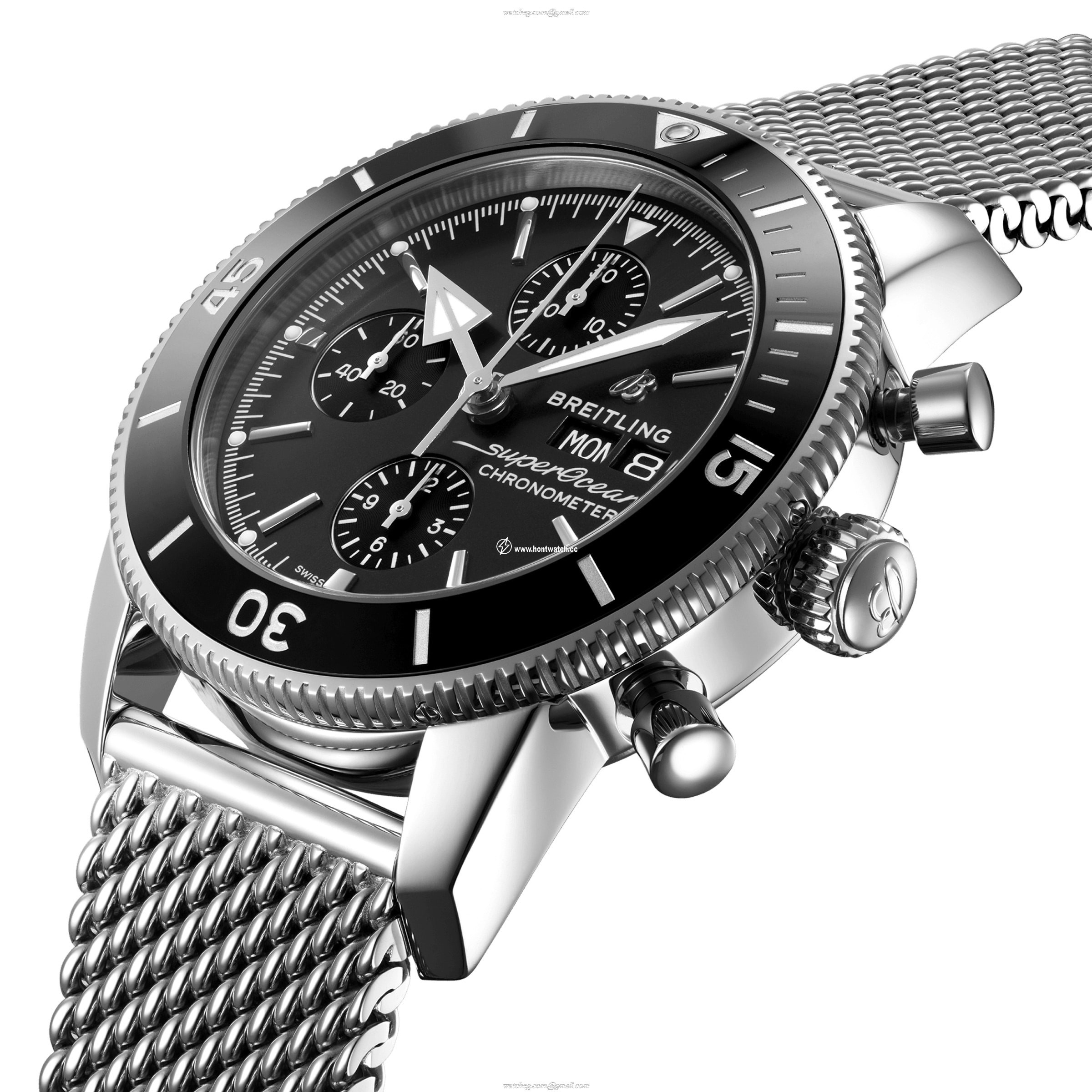 Breitling Superocean Heritage 44mm Automatic Black Dial - Stainless Steel - Image 2