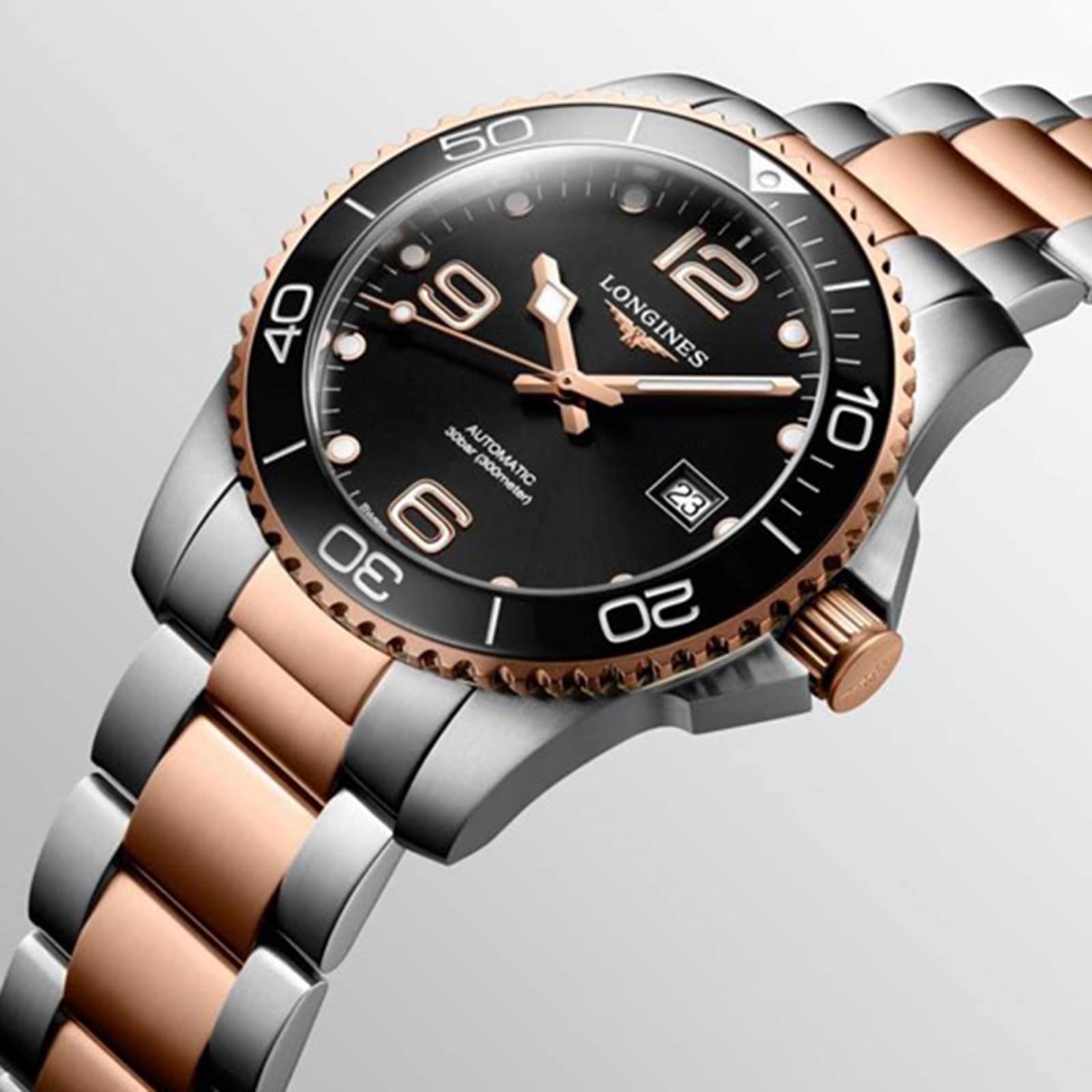 Longines HydroConquest Automatic Black Watch - 41mm PVD - 300M Water Resistant - Image 4