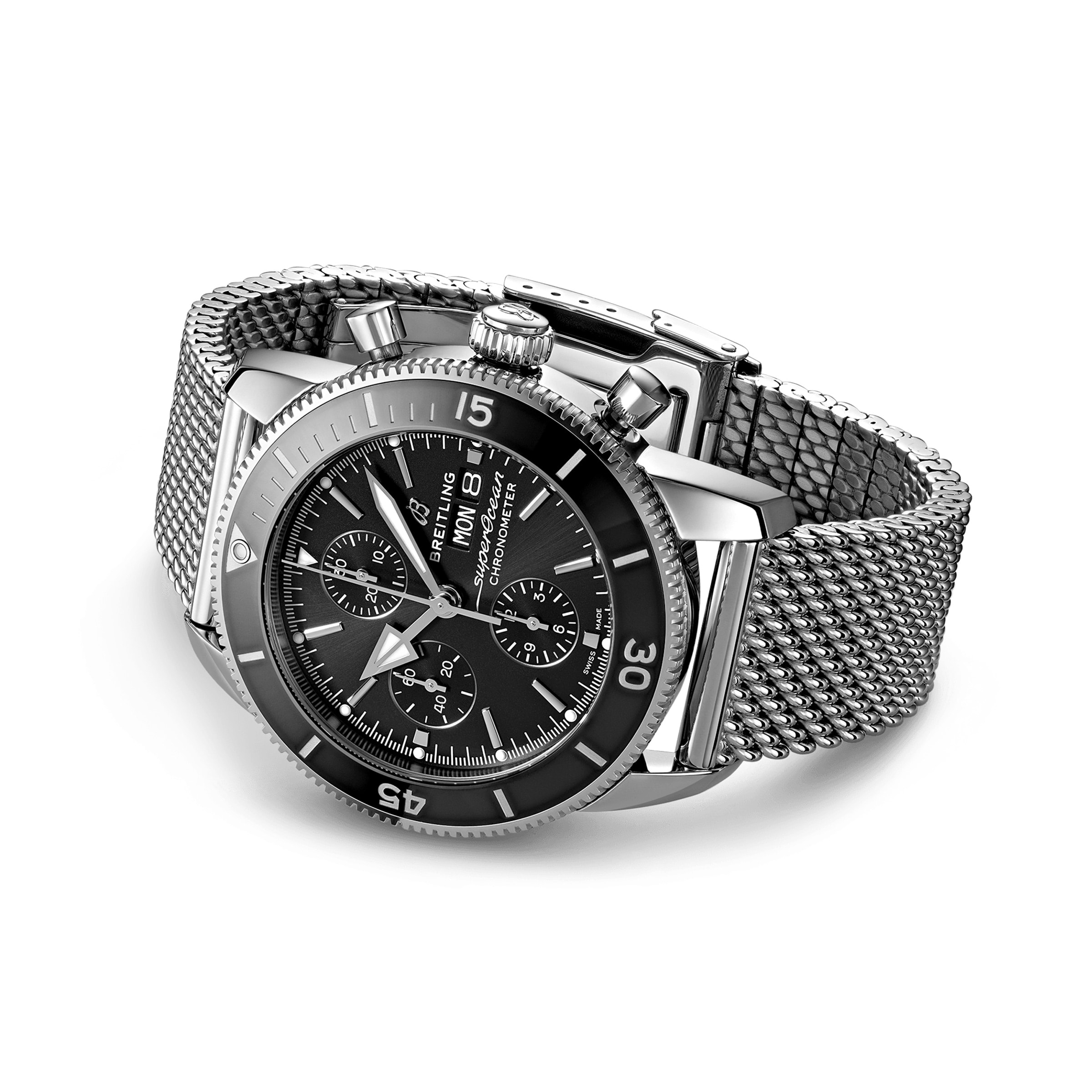 Breitling Superocean Heritage 44mm Automatic Black Dial - Stainless Steel - Image 3