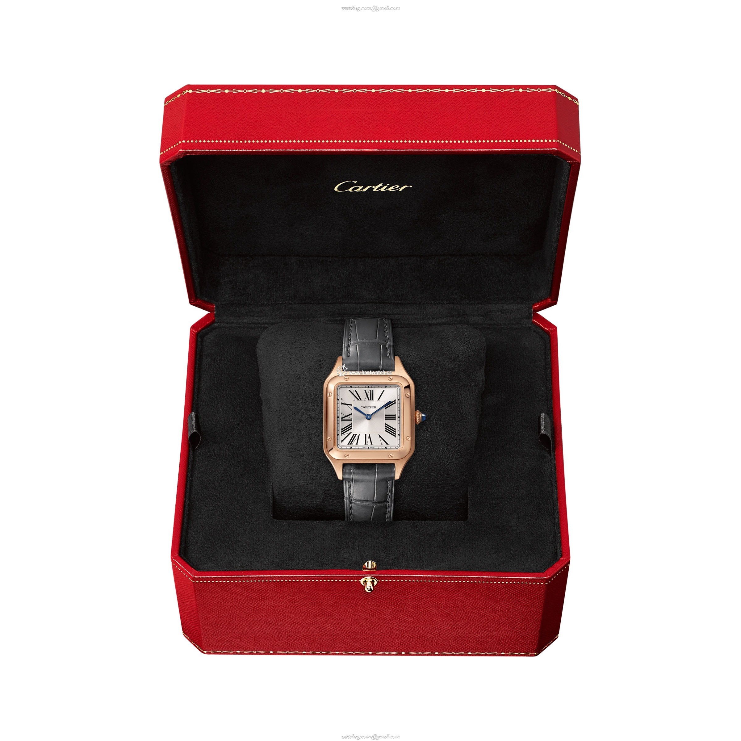 Cartier Santos-Dumont WGSA0022 | 27mm Rose Gold | Silver Dial Quartz Watch - Image 2