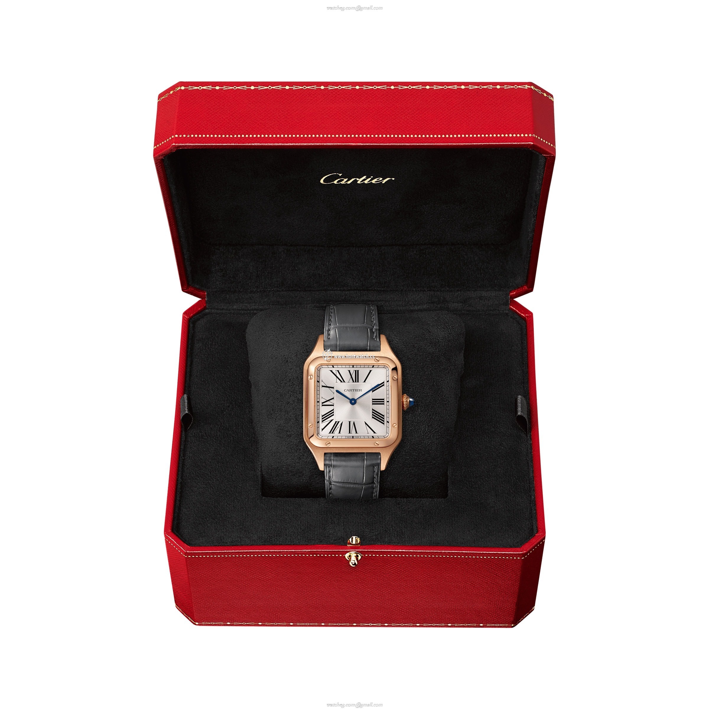 Cartier Santos-Dumont WGSA0021 - Rose Gold 31mm Quartz Watch | Silver Dial - Image 2