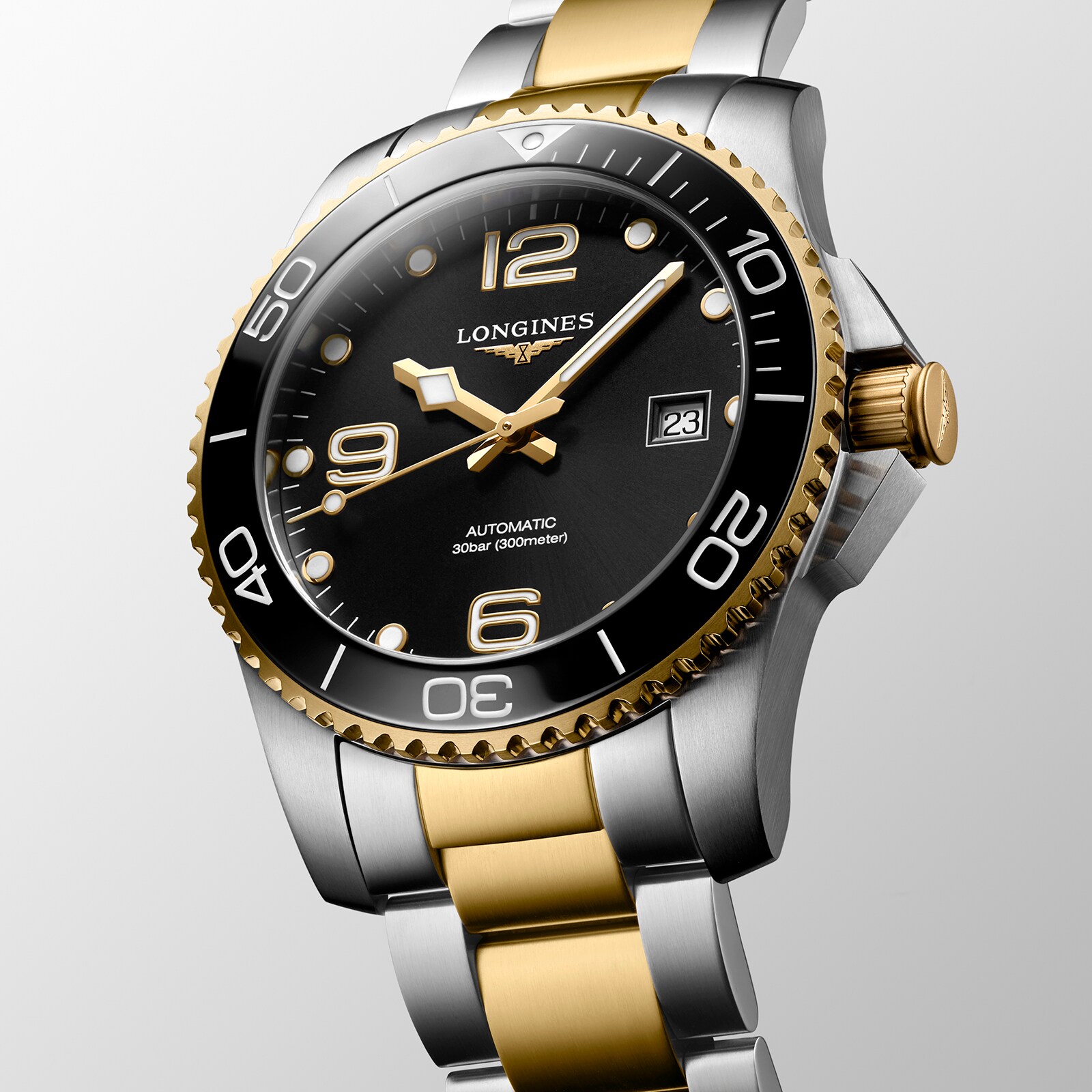 Longines HydroConquest 41mm Automatic Black - 300m Water Resistant - Image 3