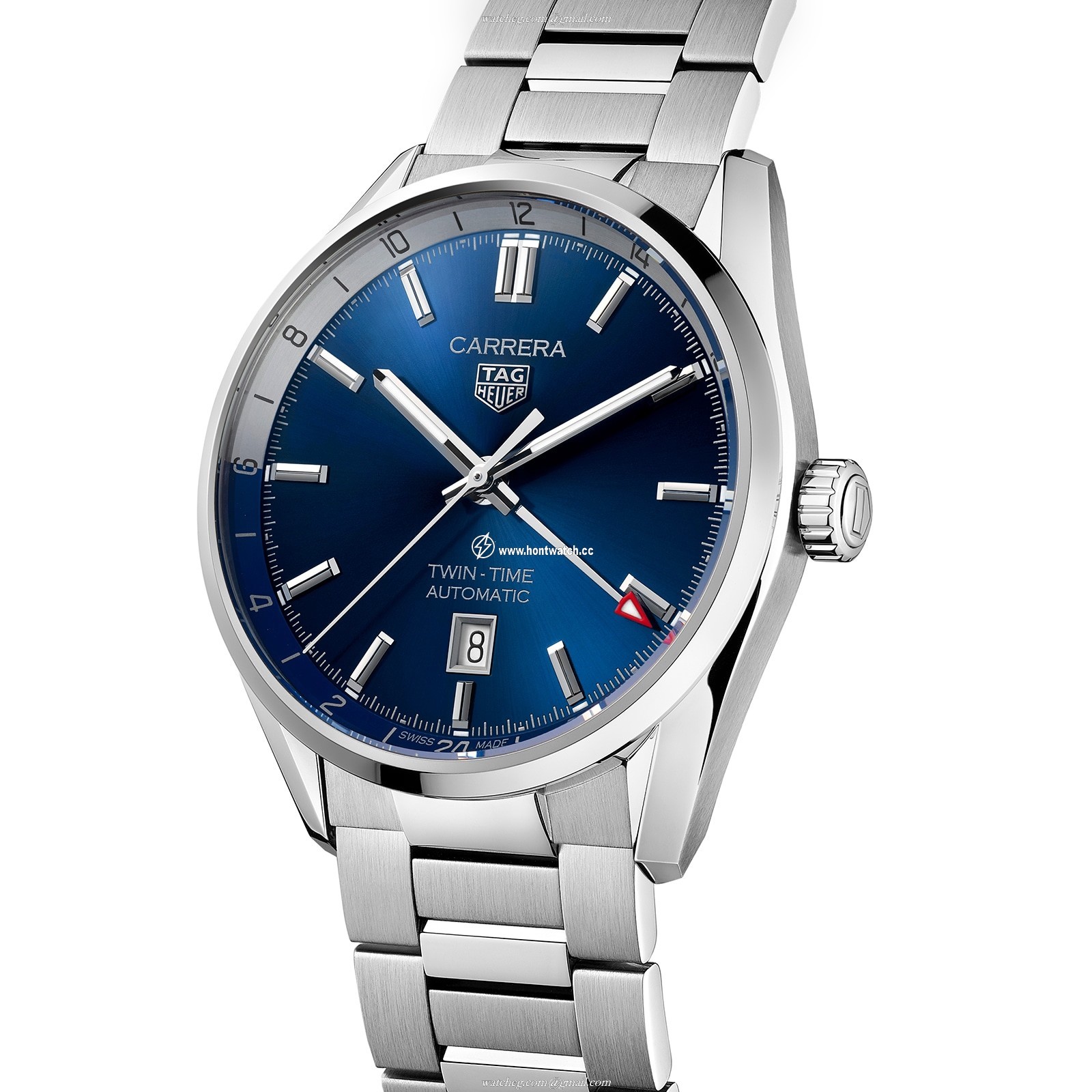 TAG Heuer Carrera WBN201A.BA0640 - 41mm Blue Automatic GMT Watch - Image 2