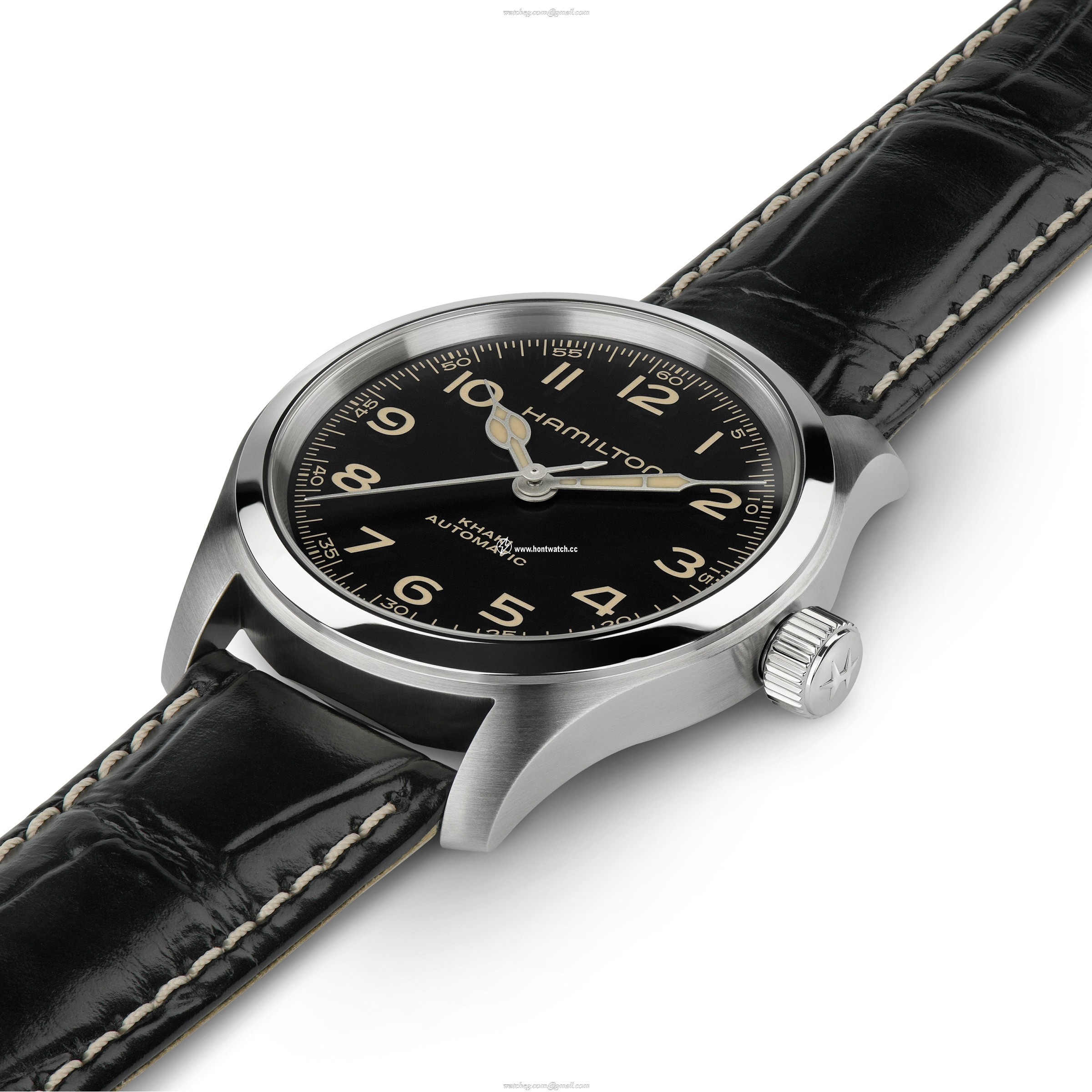 Hamilton Khaki Field Automatic 38mm - Black Dial Stainless Steel Watch - Image 2
