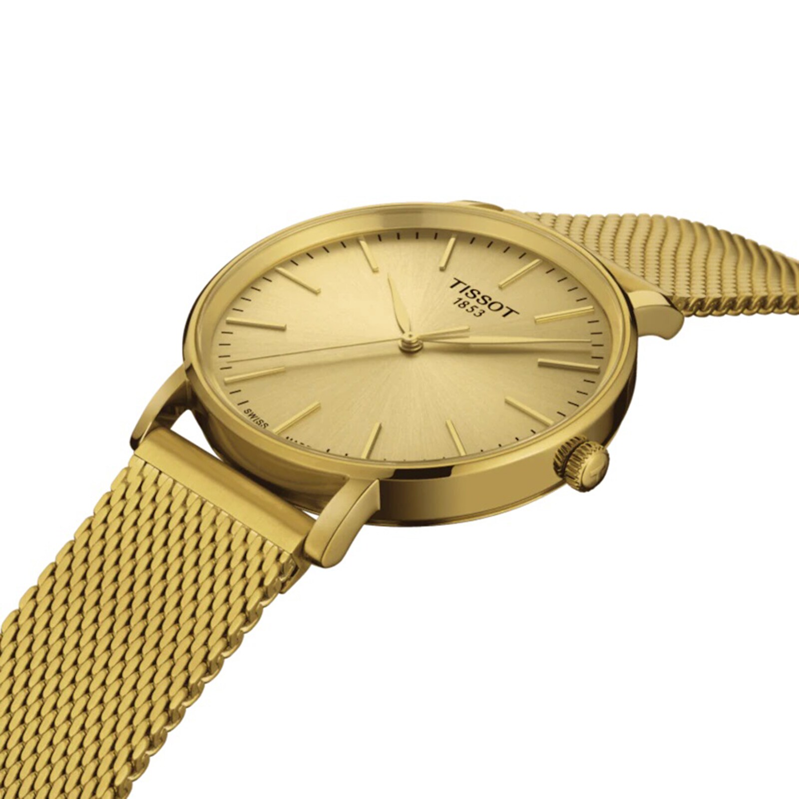 Tissot T-Classic Gold Dial Quartz Watch - 40mm Stainless Steel - Image 3