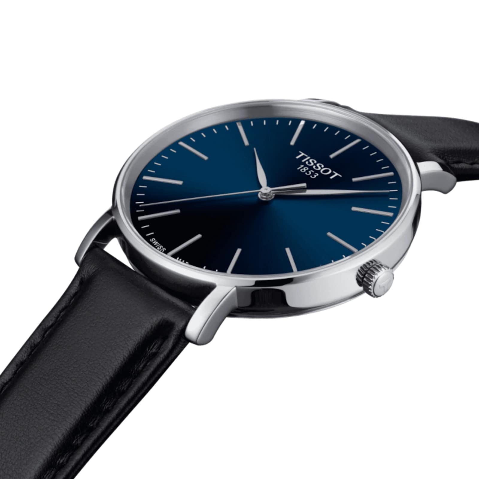 Tissot T-Classic Blue Dial Stainless Steel Quartz Watch - 40mm - Image 3
