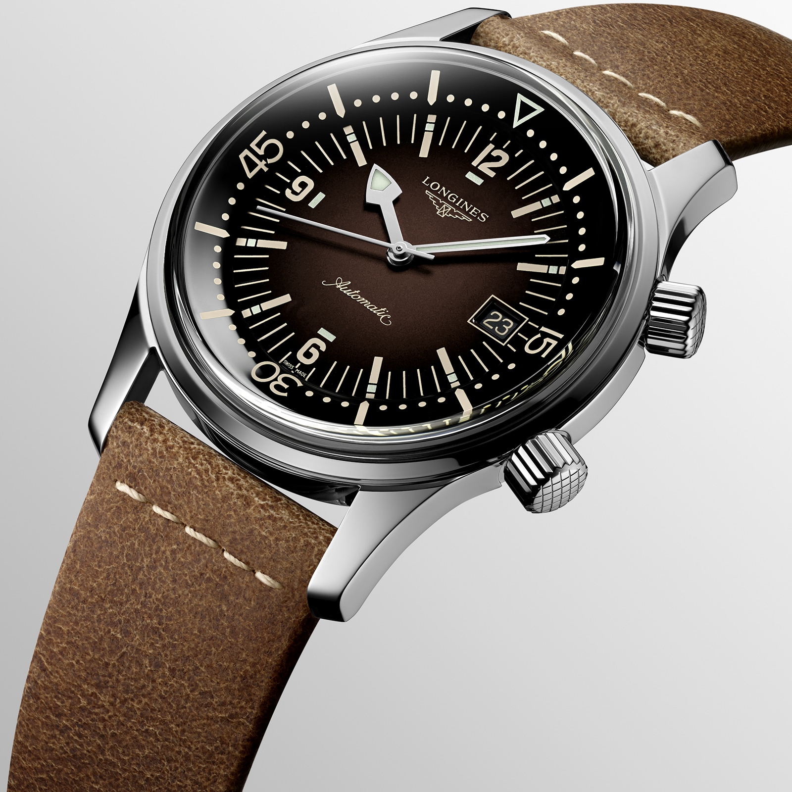 Longines Legend Diver L37744602 | 42mm Automatic | Brown Dial | 300m Water Resistant - Image 4