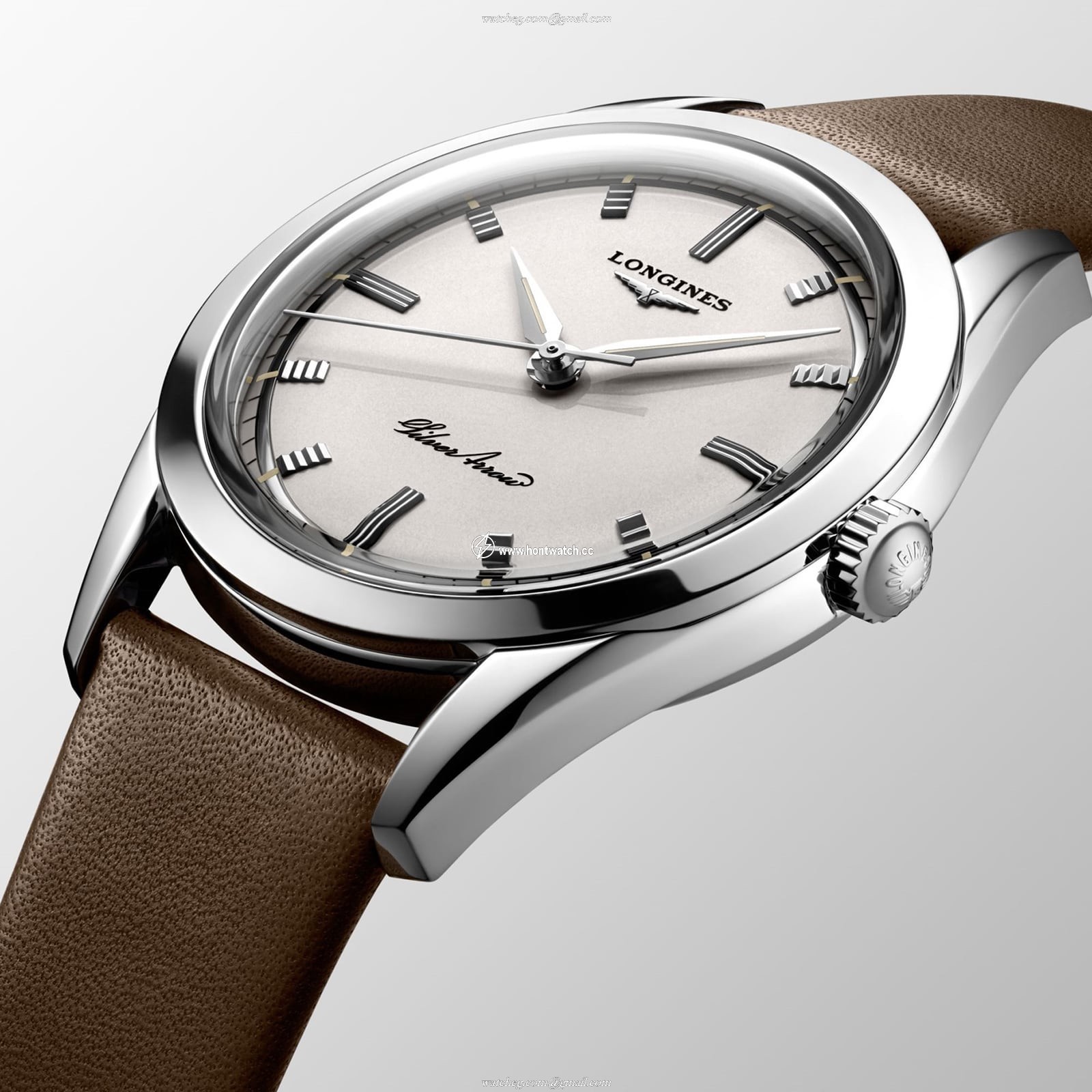 Longines Heritage Silver Arrow Automatic Watch - 38.5mm Stainless Steel - Image 2