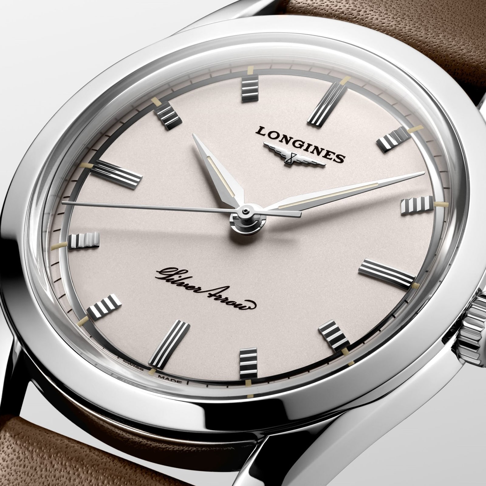 Longines Heritage Silver Arrow Automatic Watch - 38.5mm Stainless Steel - Image 4