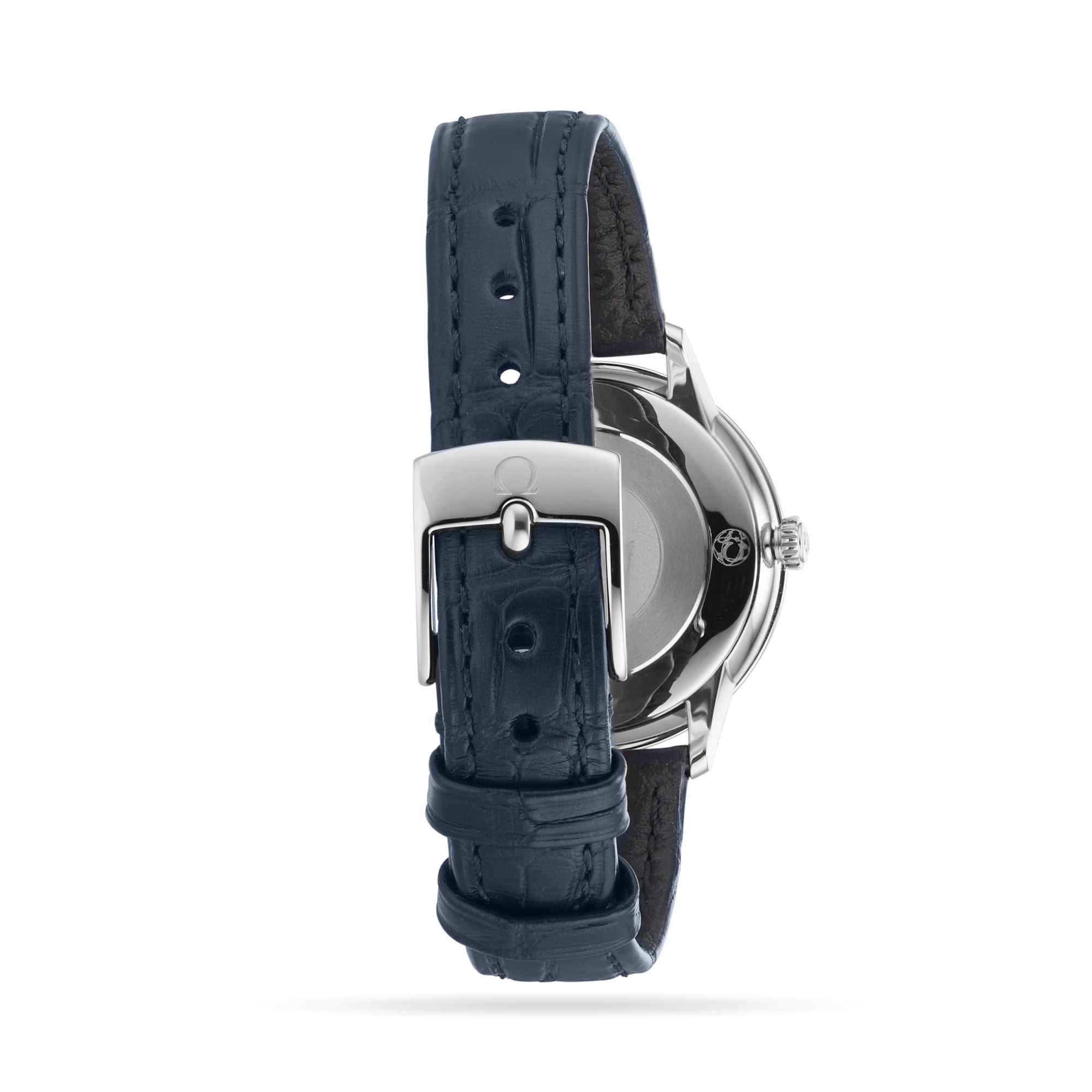 Omega Deville Prestige Replica | Stainless Steel Quartz Watch | Blue Dial 27.5mm - Image 4