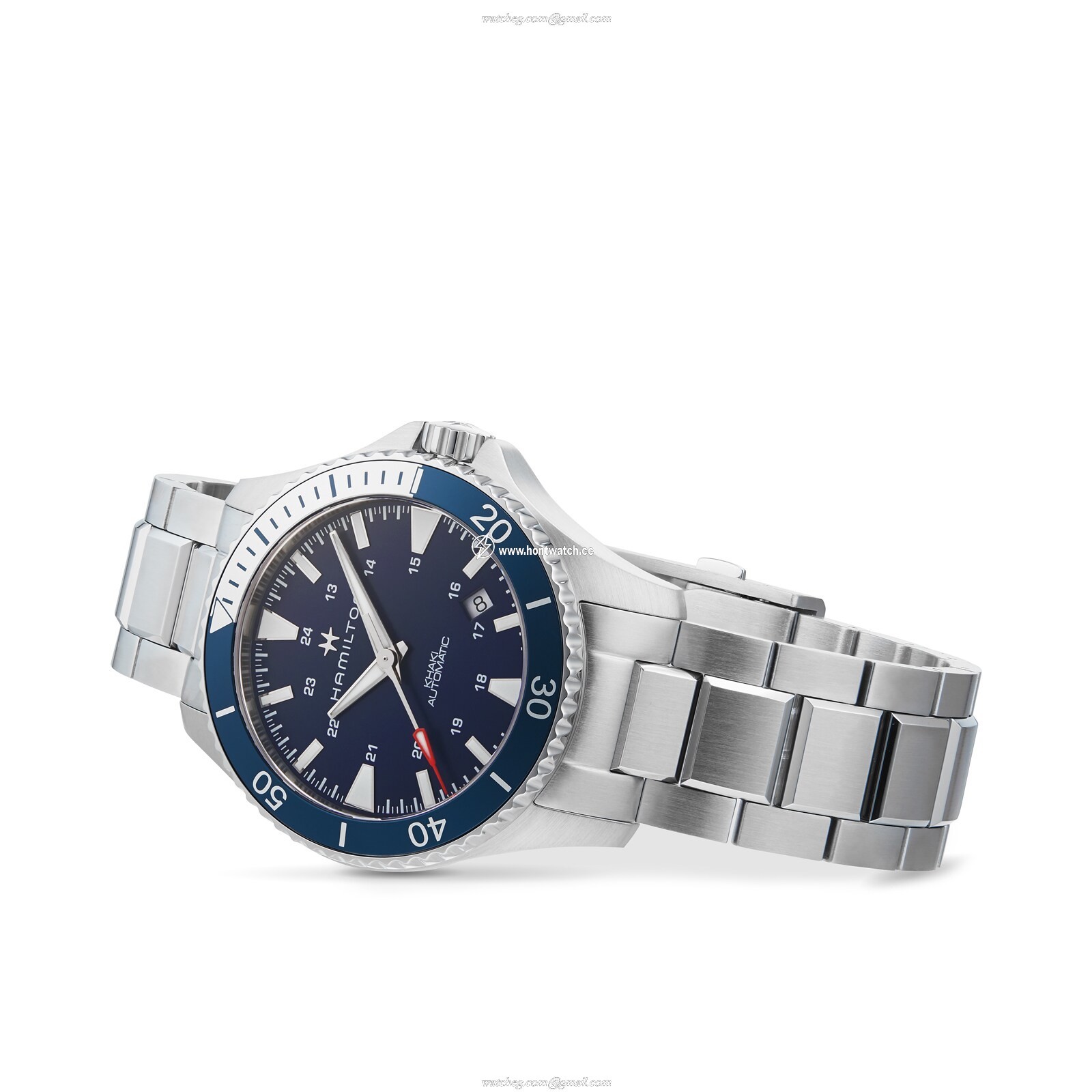 Hamilton Khaki Navy H82345141 Automatic Blue Watch - 40mm Stainless Steel - Image 2