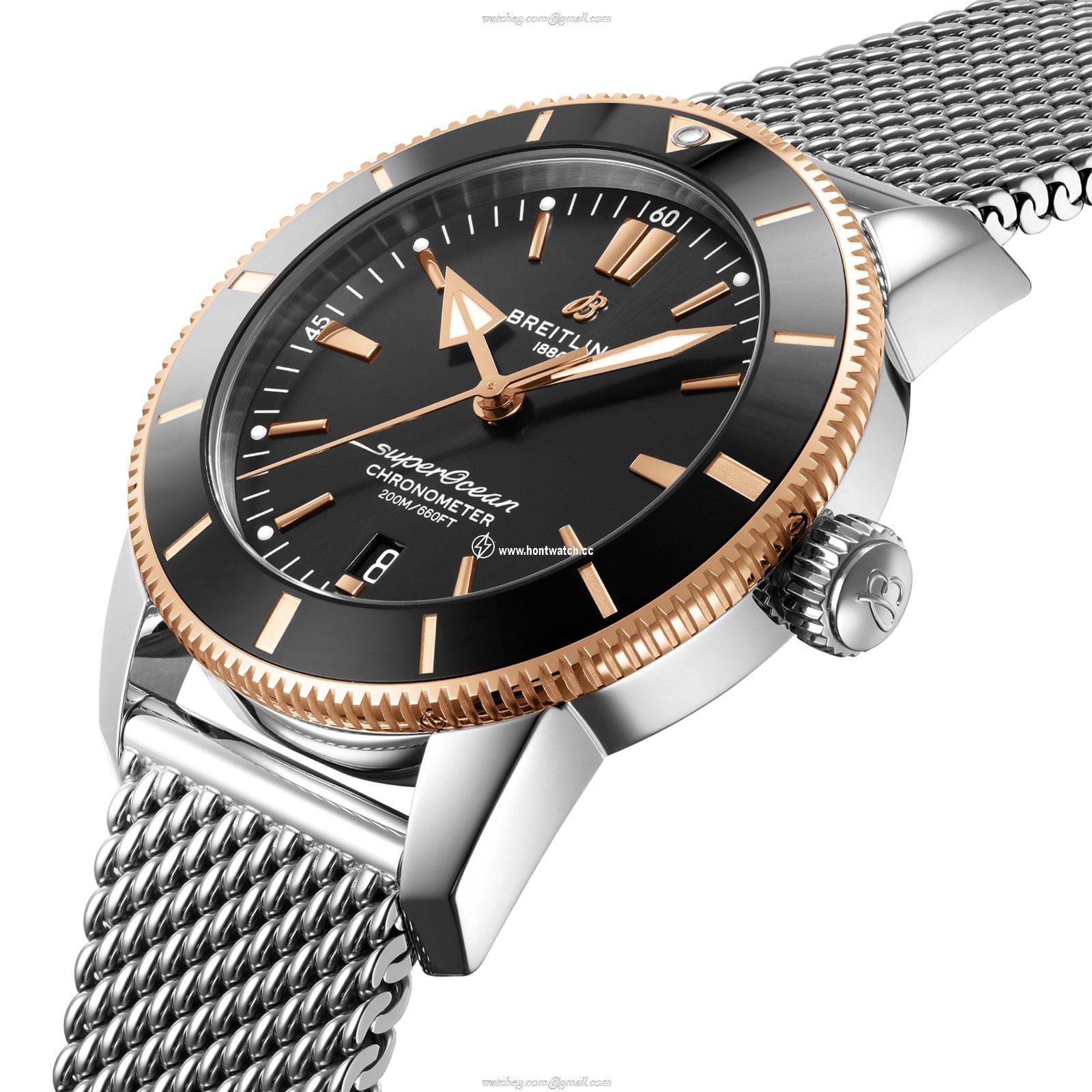 Breitling Superocean Heritage 44mm Automatic Black Dial - Stainless Steel - Image 2