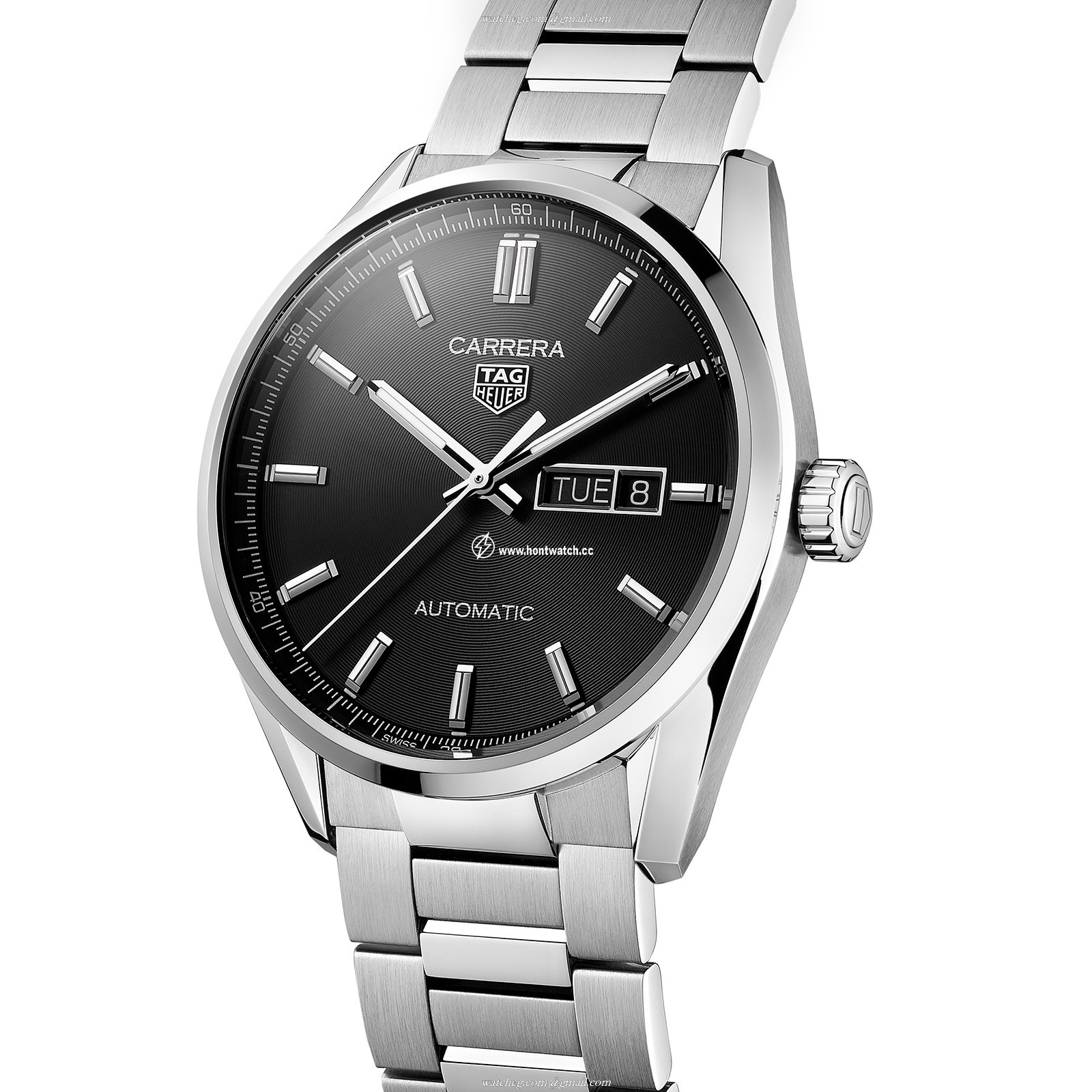 TAG Heuer Carrera Automatic Watch - 41mm Black Dial - Stainless Steel - Image 2