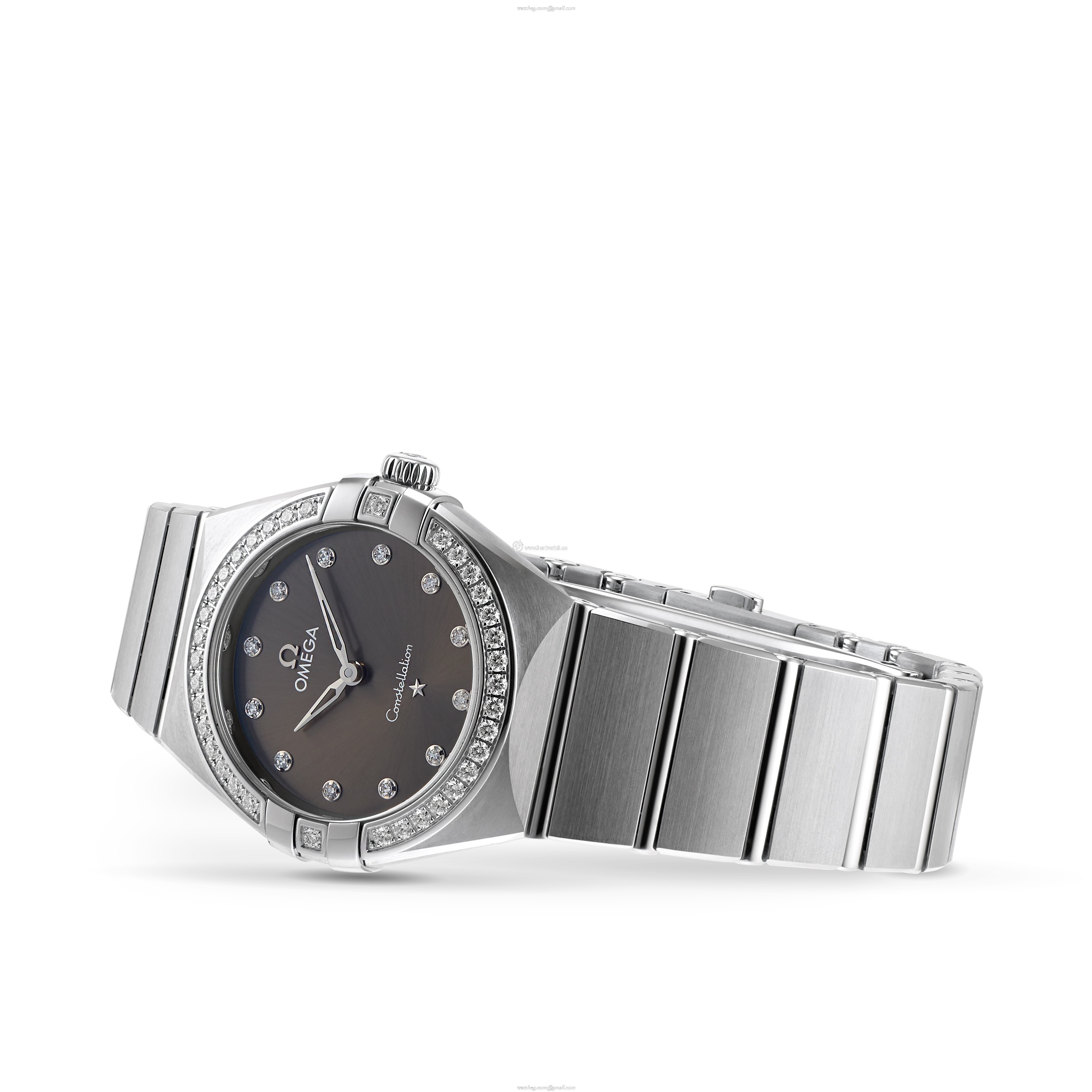 Omega Constellation Grey Dial Diamond Bezel Quartz Watch | Stainless Steel - Image 2