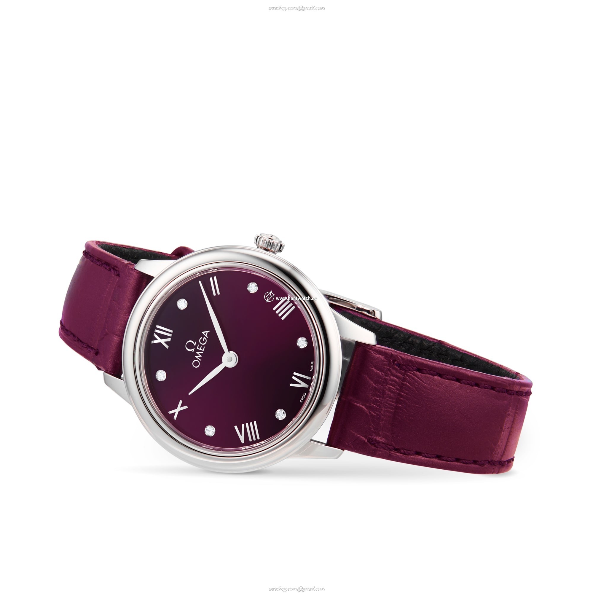 Omega Deville Prestige Red Dial | Stainless Steel & Calfskin | Quartz Watch - Image 2