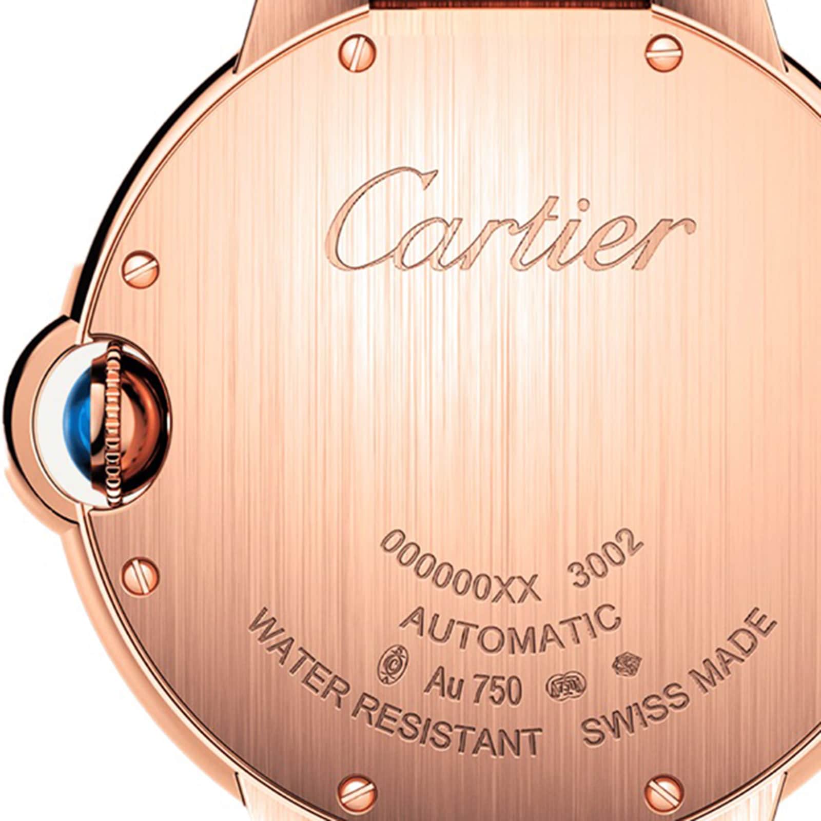 Cartier Ballon Bleu 36mm Rose Gold Automatic Watch - Silver Dial | WJBB0064 - Image 3
