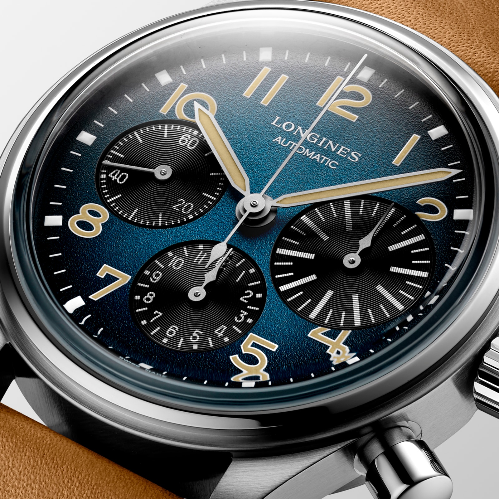 Longines Avigation BigEye L28161932 | 41mm Titanium Automatic Blue Watch - Image 4