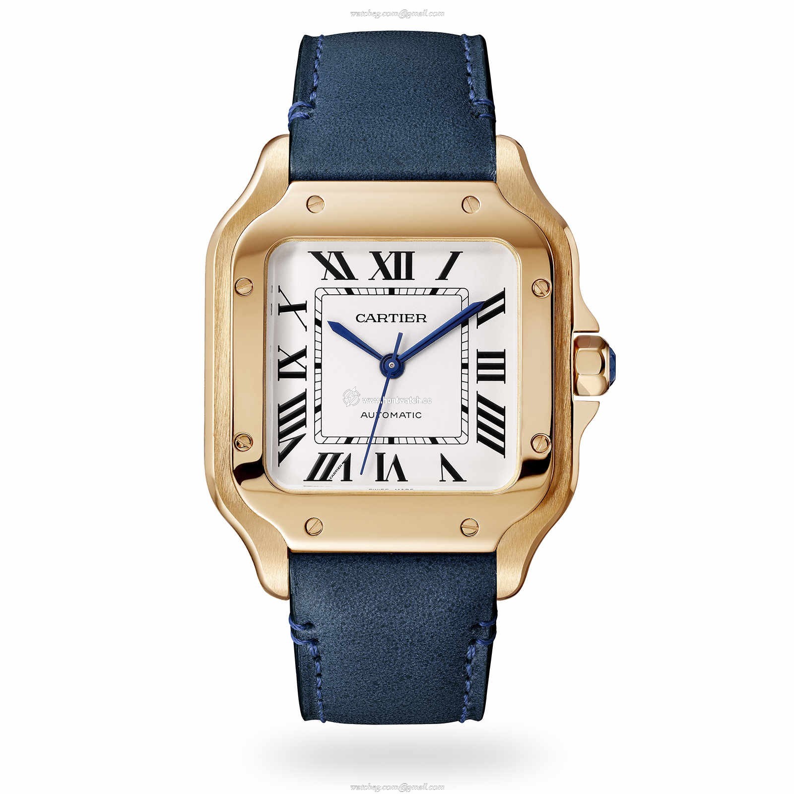 Cartier Santos de Cartier WGSA0028 - Rose Gold Automatic Watch | 35mm Silver Dial - Image 2
