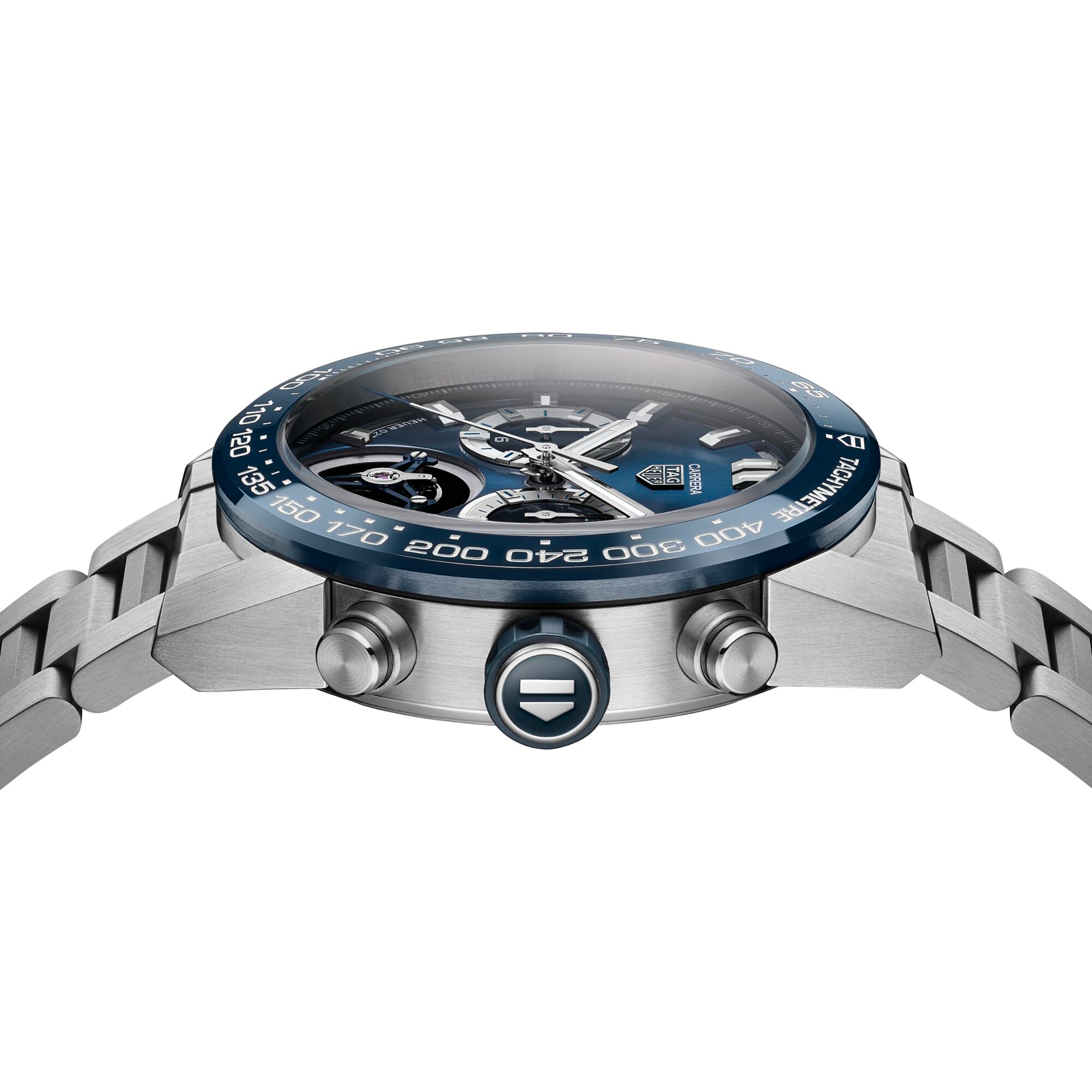 TAG Heuer Carrera Automatic Blue Dial Stainless Steel Watch - 45mm - Image 3