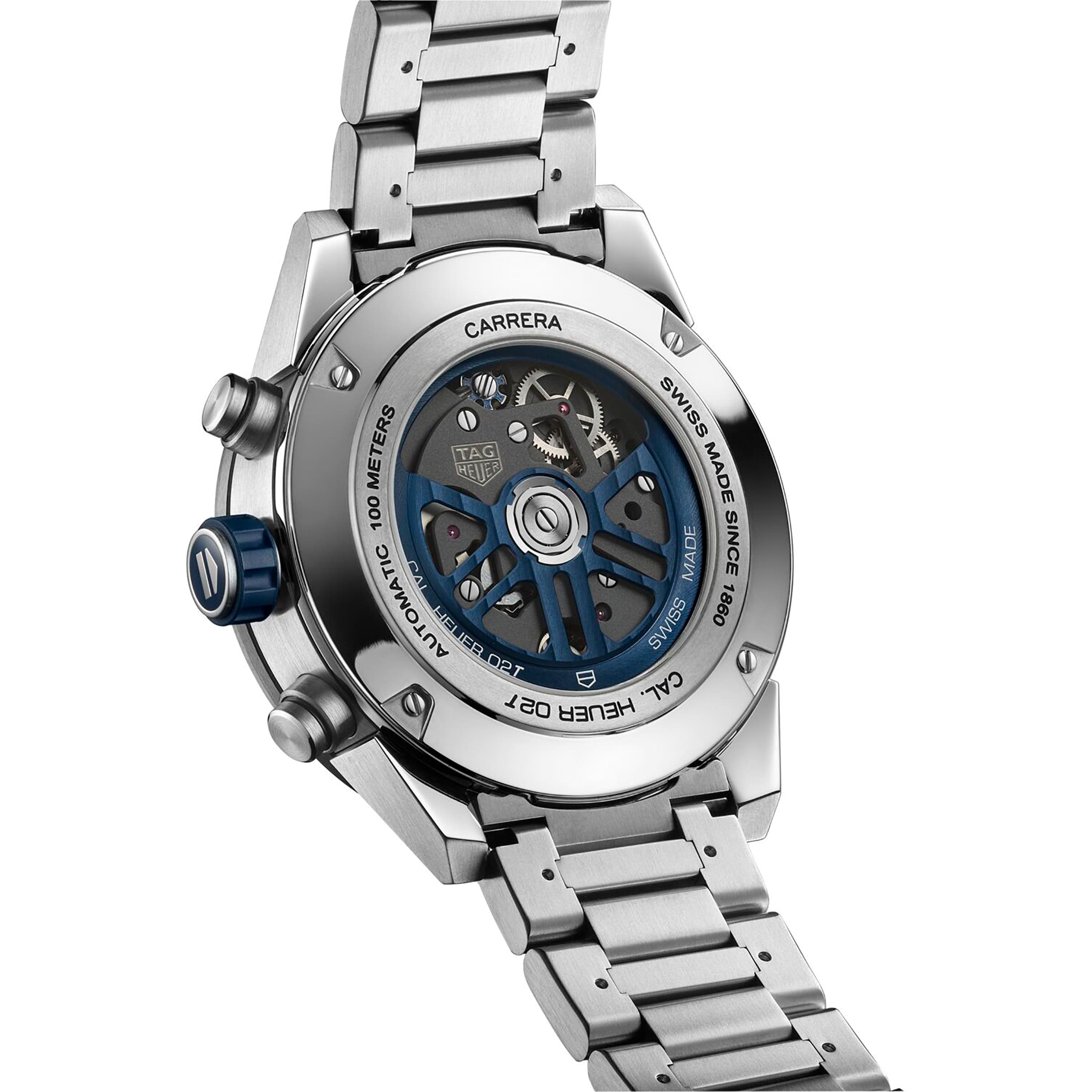 TAG Heuer Carrera Automatic Blue Dial Stainless Steel Watch - 45mm - Image 4