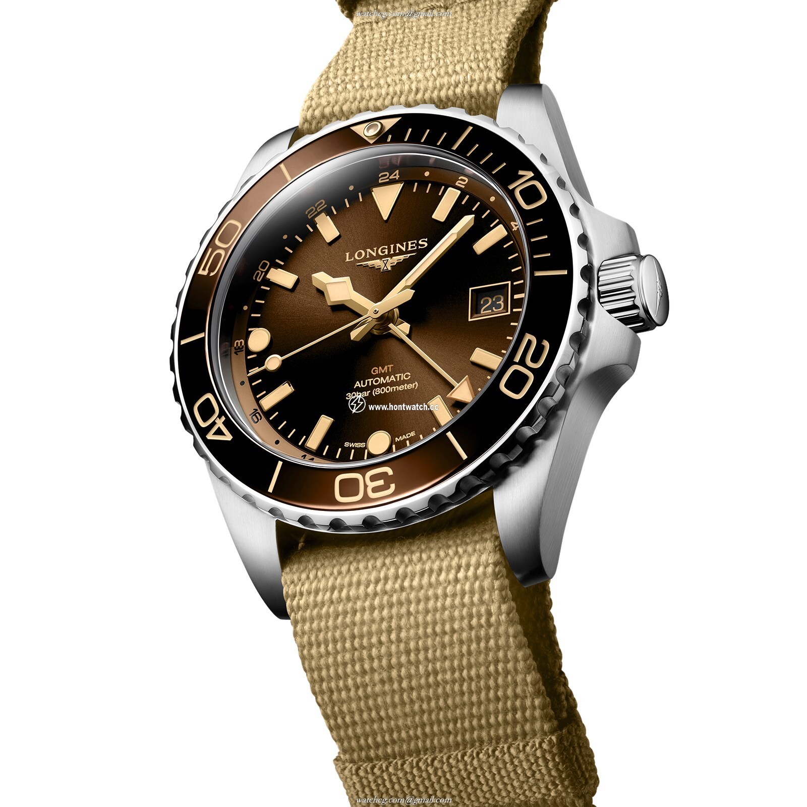 Longines HydroConquest L37904662 | 41mm Automatic Brown Dial | 300M Water Resistant - Image 2