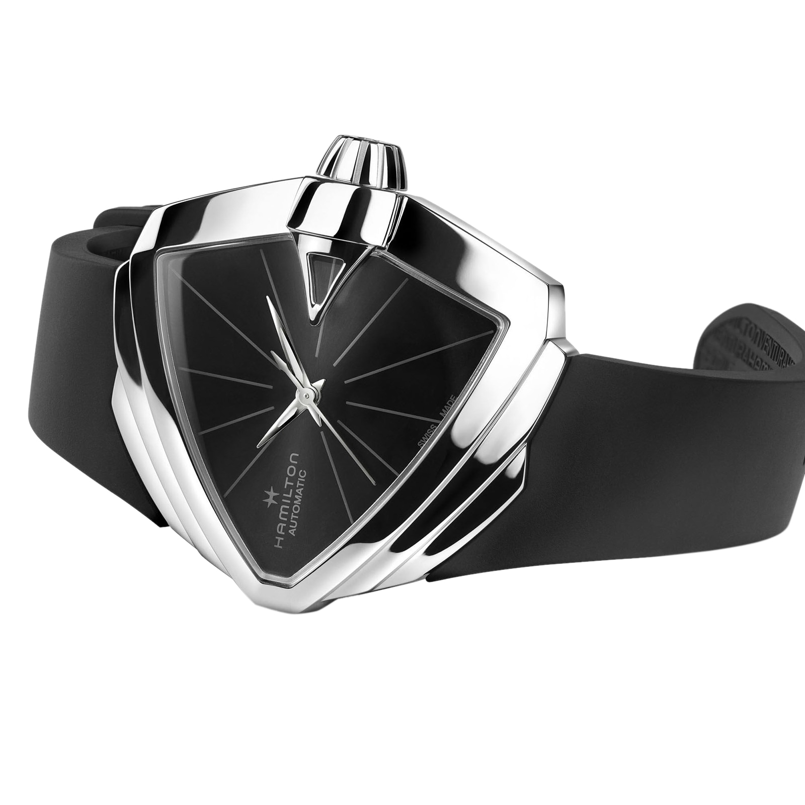 Hamilton Ventura H24105330 Automatic Watch - 38mm Stainless Steel - Black Dial - Image 3