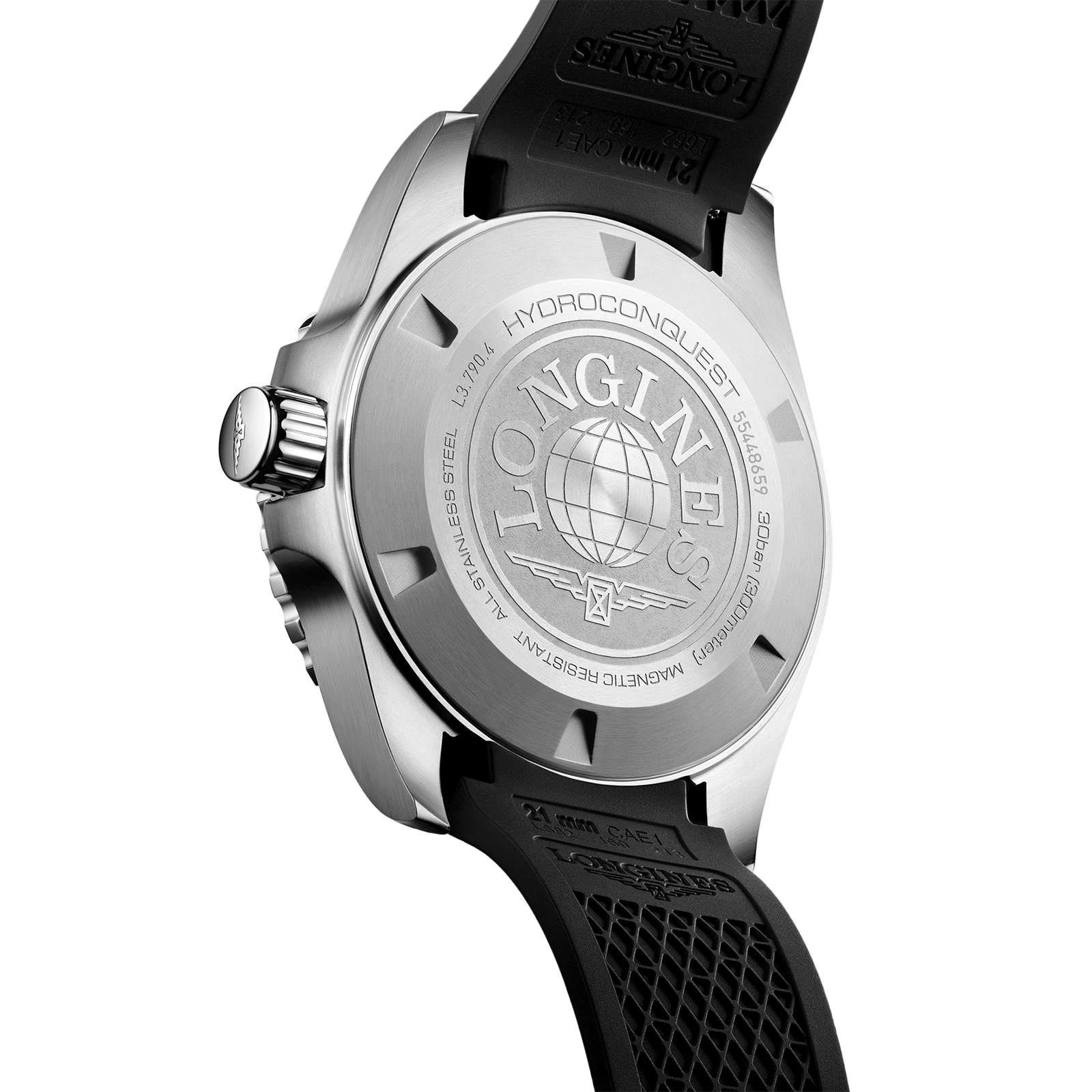 Longines HydroConquest L37904569 Automatic Watch - 41mm Black Dial - 300M Water Resistant - Image 3