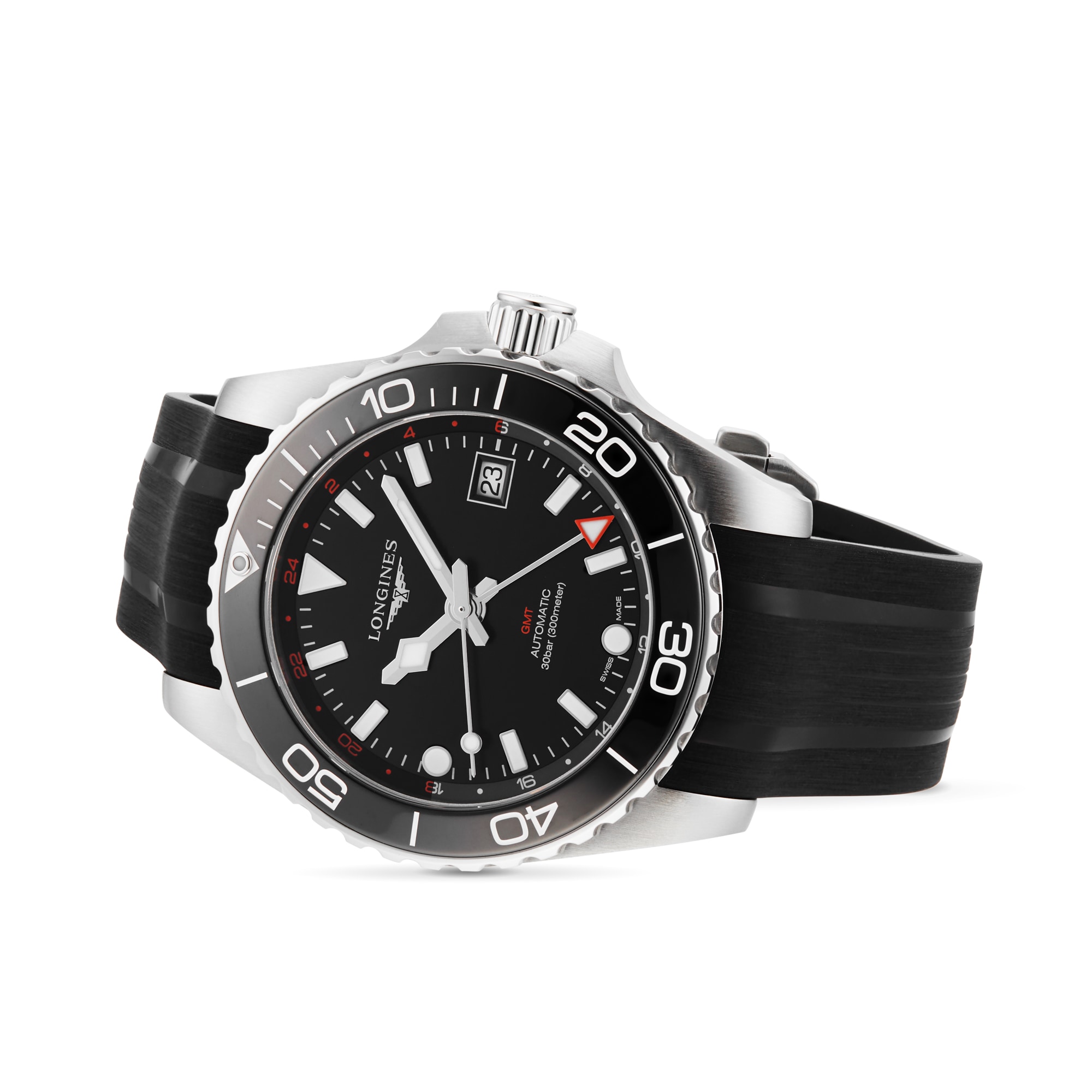 Longines HydroConquest L37904569 Automatic Watch - 41mm Black Dial - 300M Water Resistant - Image 4