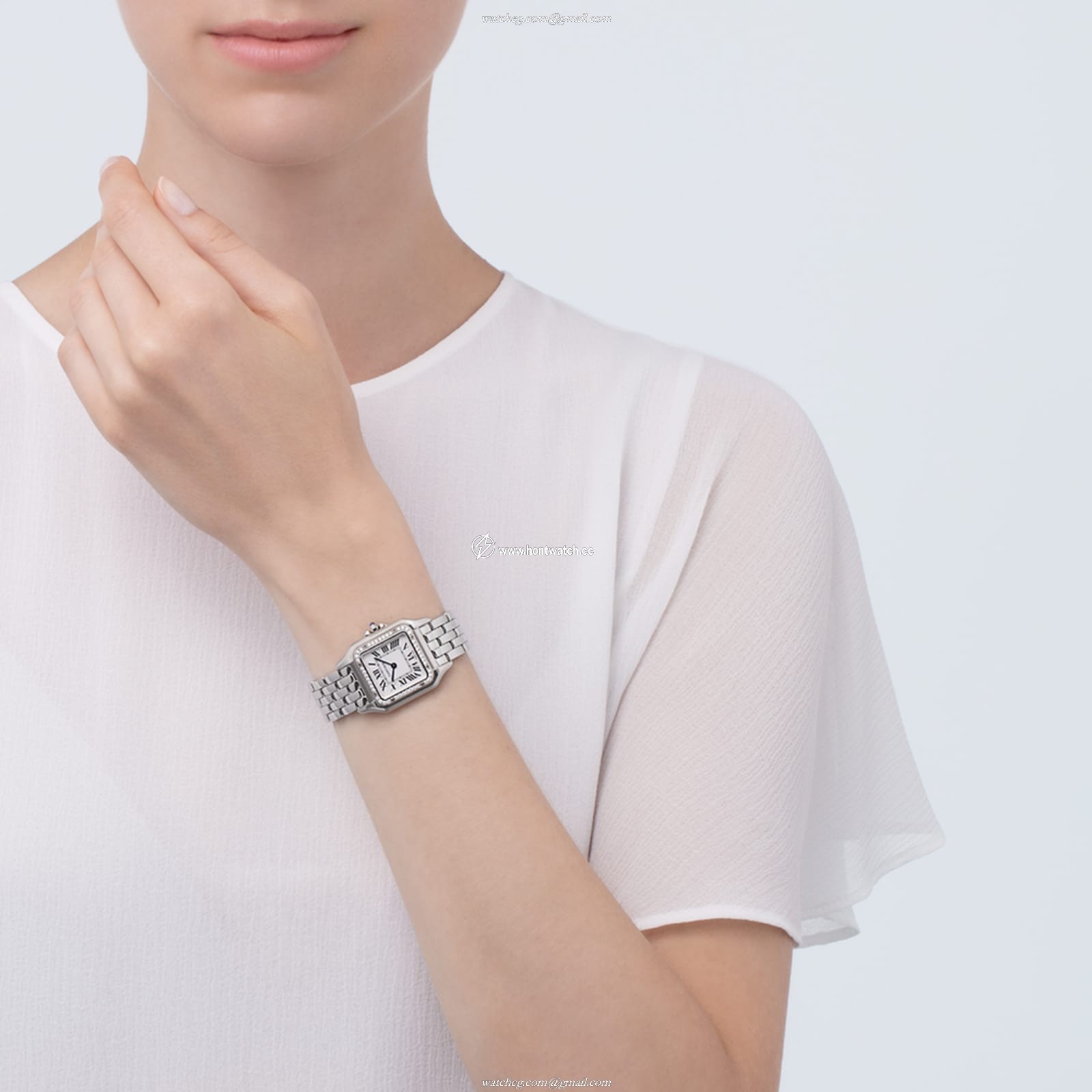 Cartier Panthere de Cartier W4PN0008 | Steel Quartz Silver Watch 27mm - Image 2