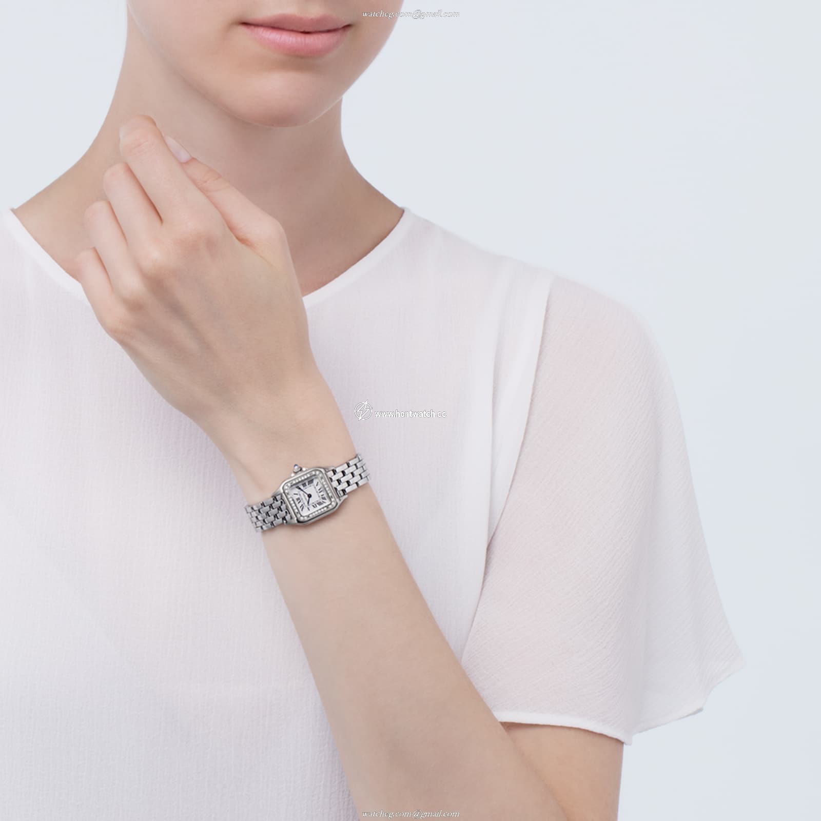 Cartier Panthere de Cartier W4PN0007 | Steel Quartz Silver Watch 23mm - Image 2