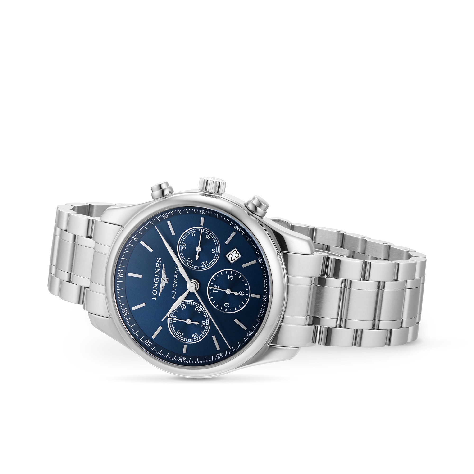 Longines Master Collection Automatic Blue Dial Watch - 42mm Stainless Steel - Image 3