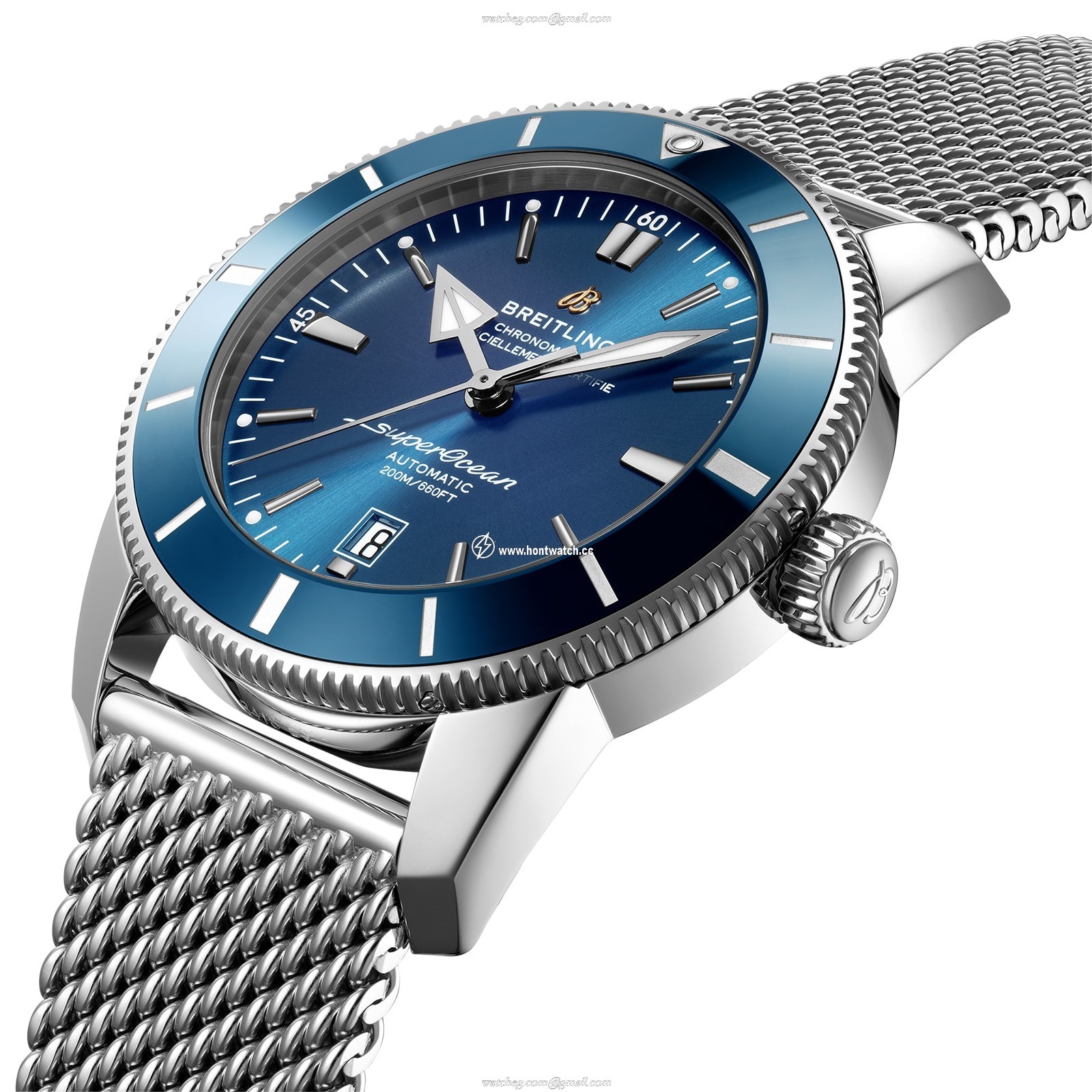 Breitling Superocean Heritage Automatic Blue Watch - 46mm Stainless Steel - Image 2