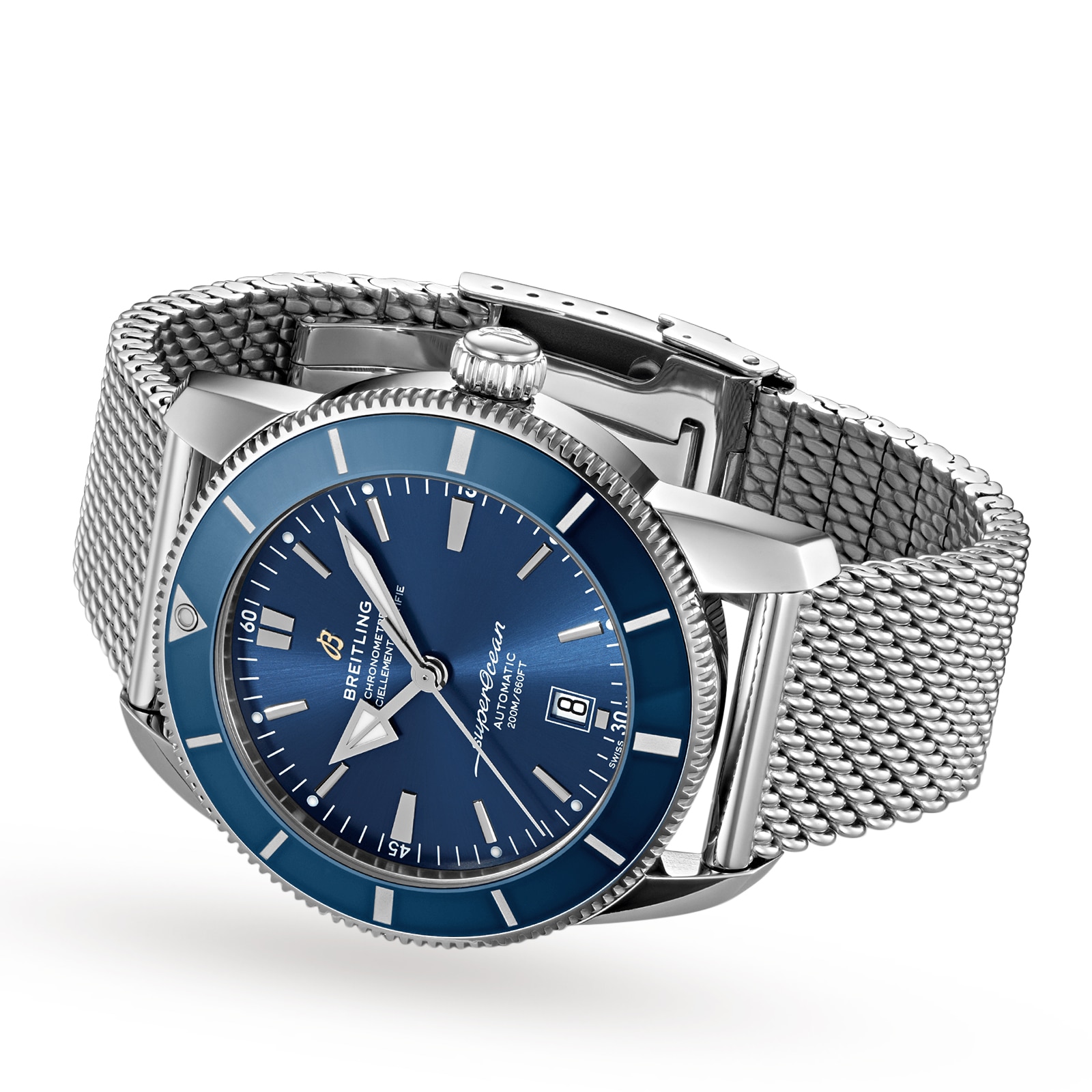 Breitling Superocean Heritage Automatic Blue Watch - 46mm Stainless Steel - Image 3