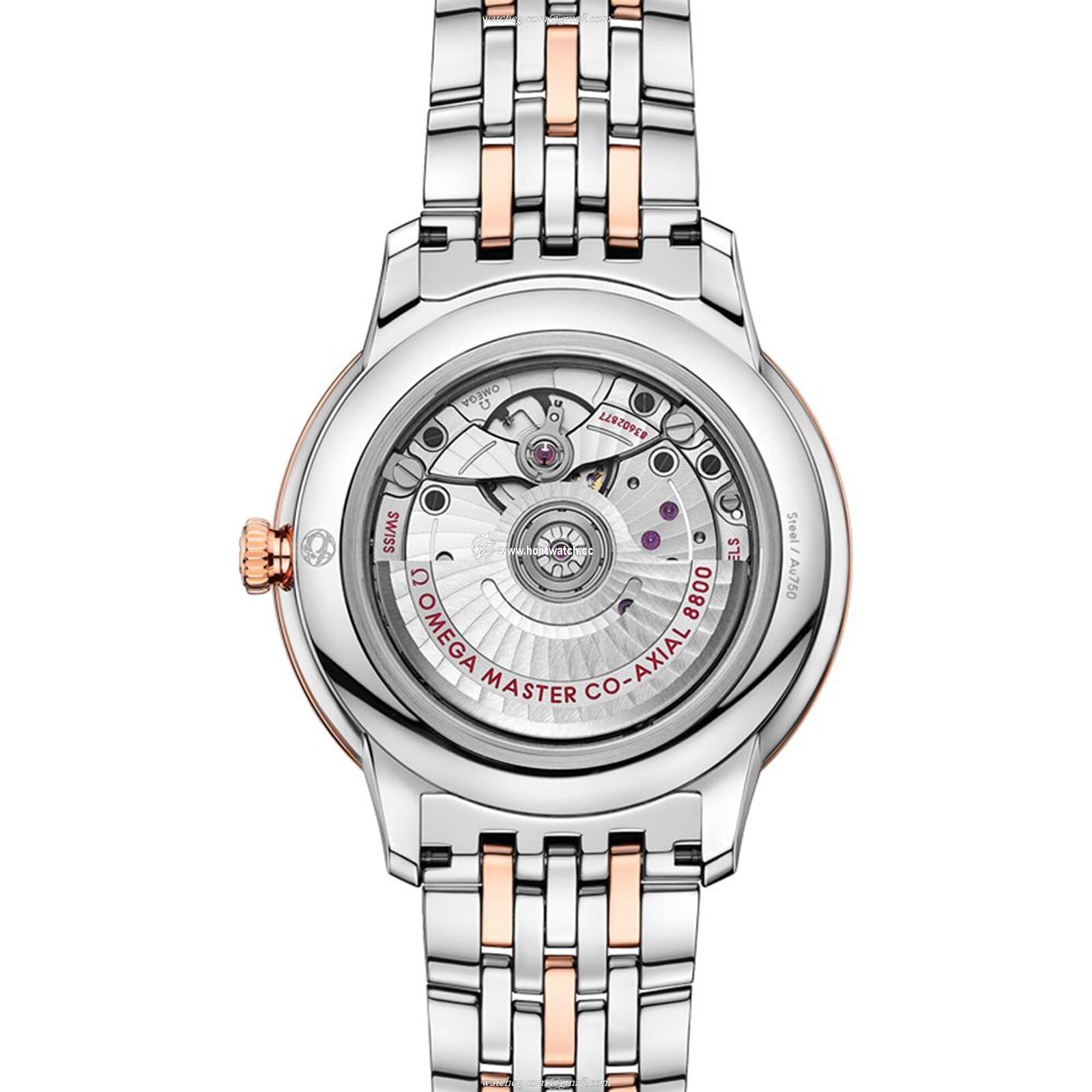 Omega De Ville Prestige Automatic Watch - 40mm Stainless Steel & Rose Gold - Image 2