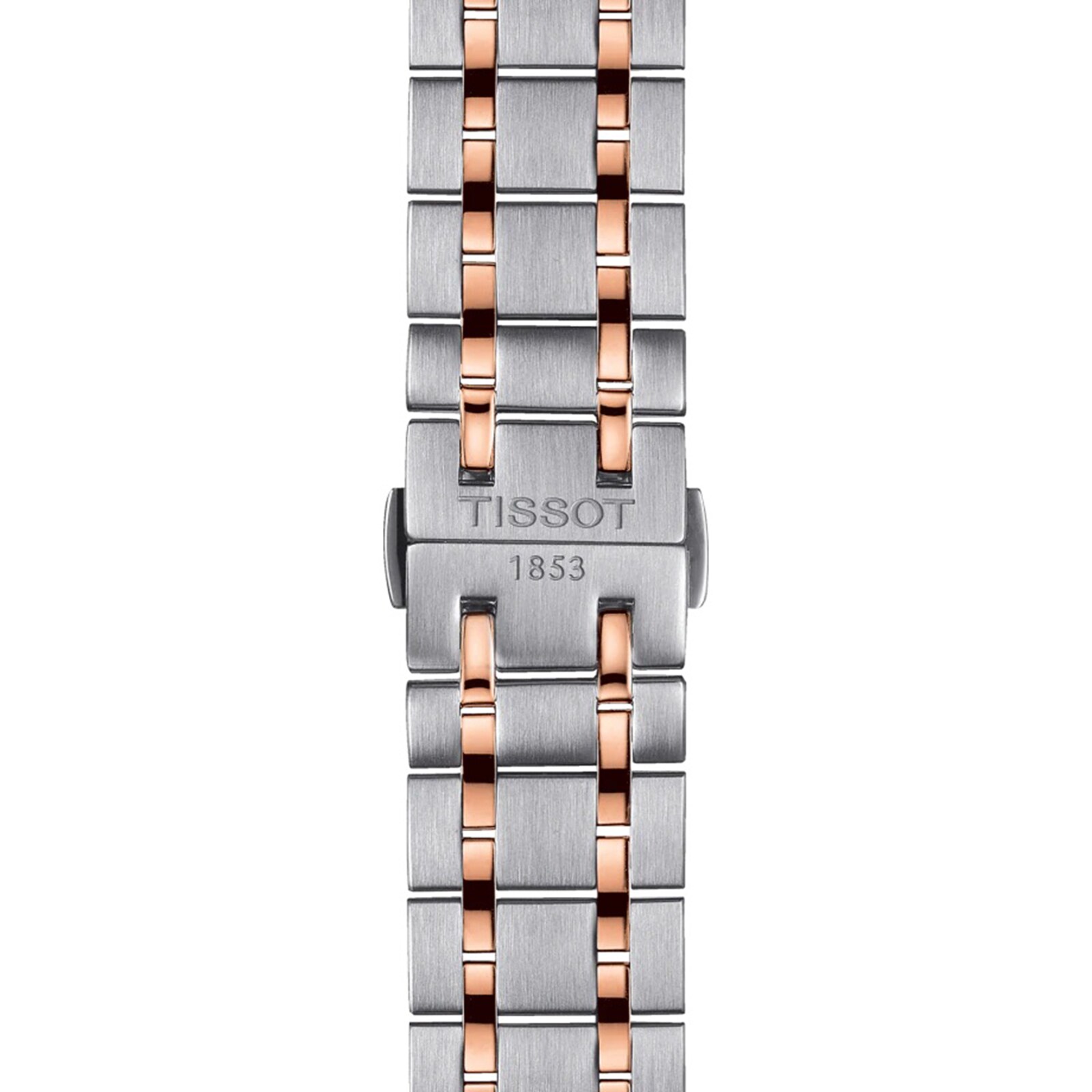 Tissot T-Classic Automatic Watch - 42mm Silver Dial - Stainless Steel & Rose Gold - Image 3