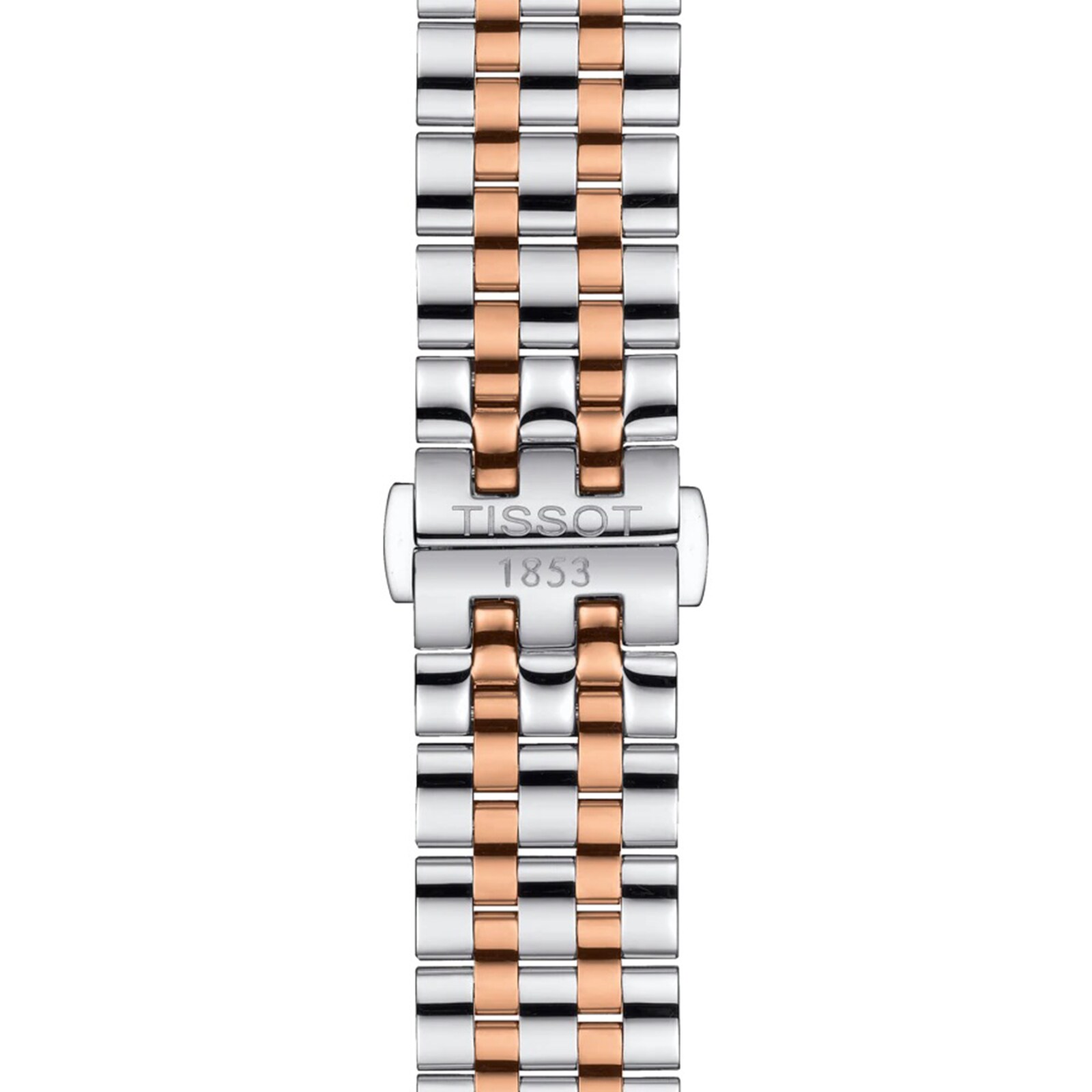 Tissot T-Classic Automatic Watch - 40mm Silver Dial & Rose Gold Steel - Image 3