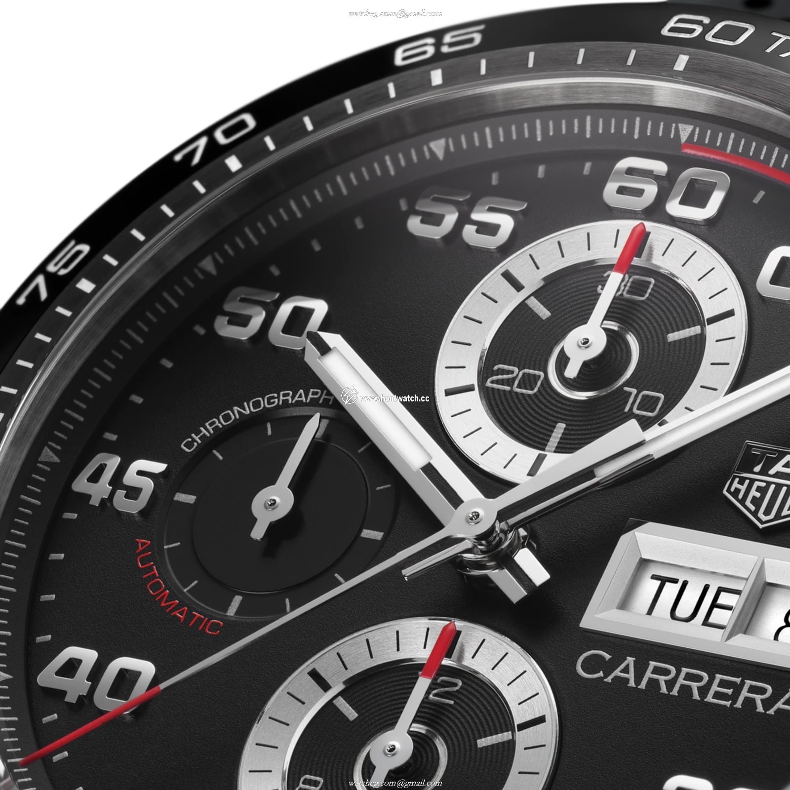TAG Heuer Carrera CBN2A1AA.FT6228 | 44mm Automatic Black Dial Watch - Image 2