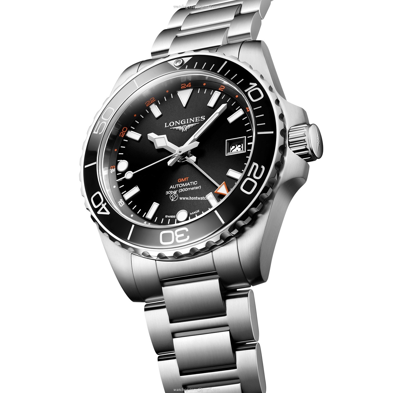 Longines HydroConquest L37904566 | 41mm Automatic Black Dial | Stainless Steel & Ceramic - Image 2