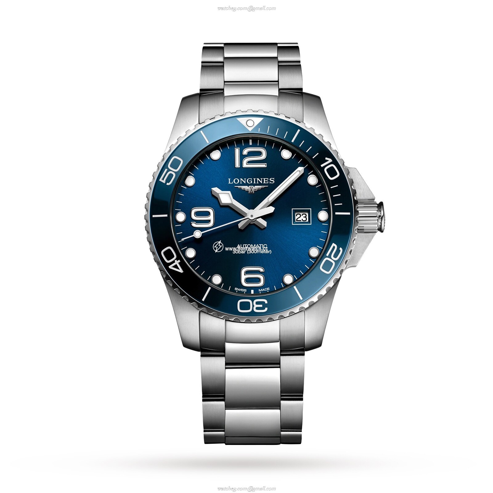 Longines HydroConquest L37824966 | 43mm Blue Automatic Watch | 300M Water Resistant - Image 2