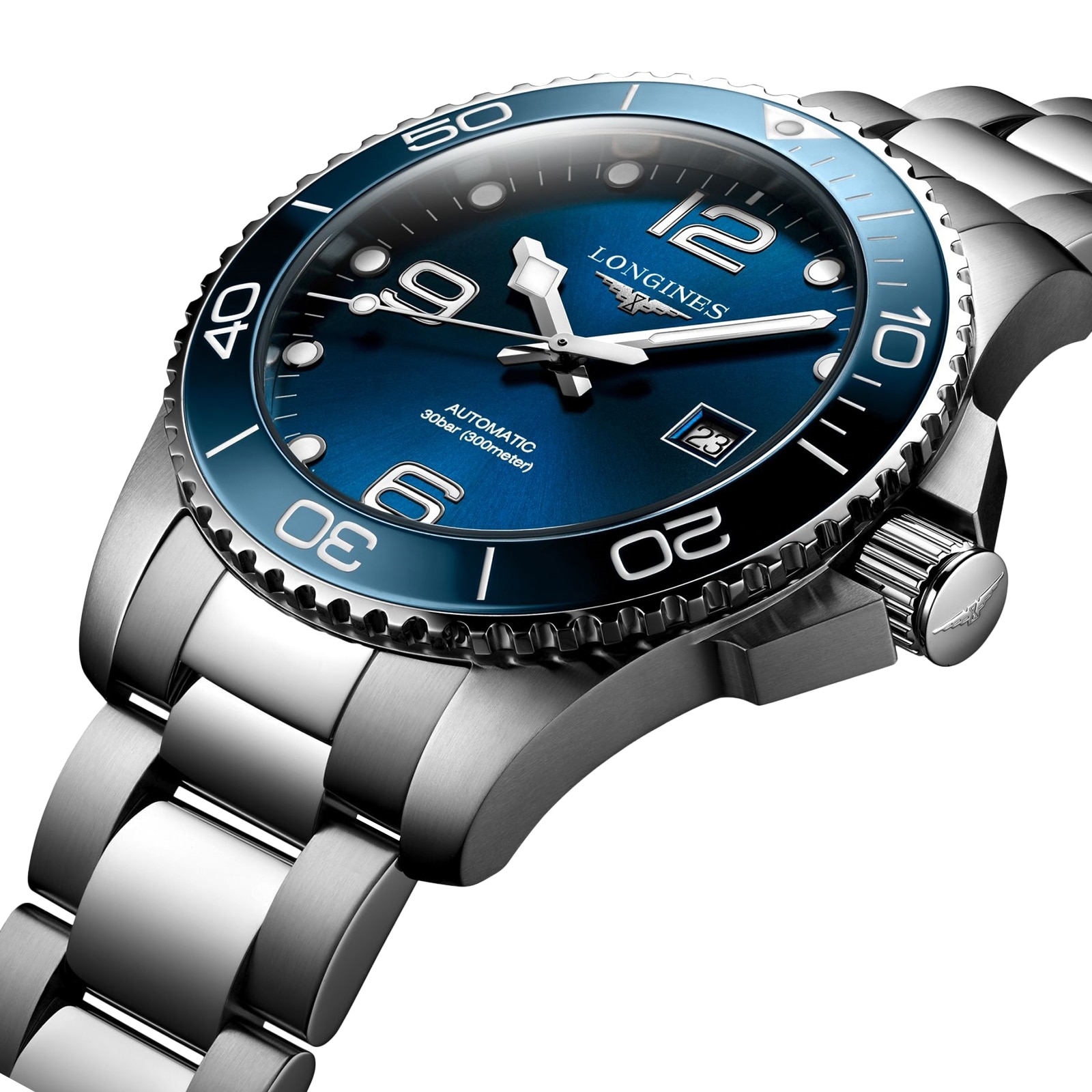 Longines HydroConquest L37824966 | 43mm Blue Automatic Watch | 300M Water Resistant - Image 3