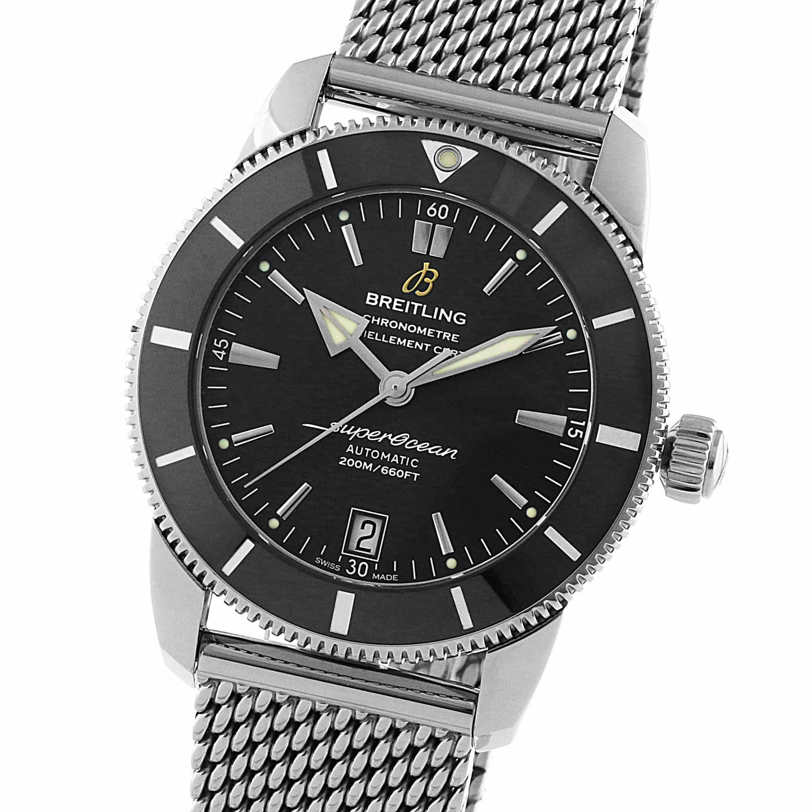 Breitling Superocean Heritage 42mm Automatic Black Dial - Stainless Steel - Image 3