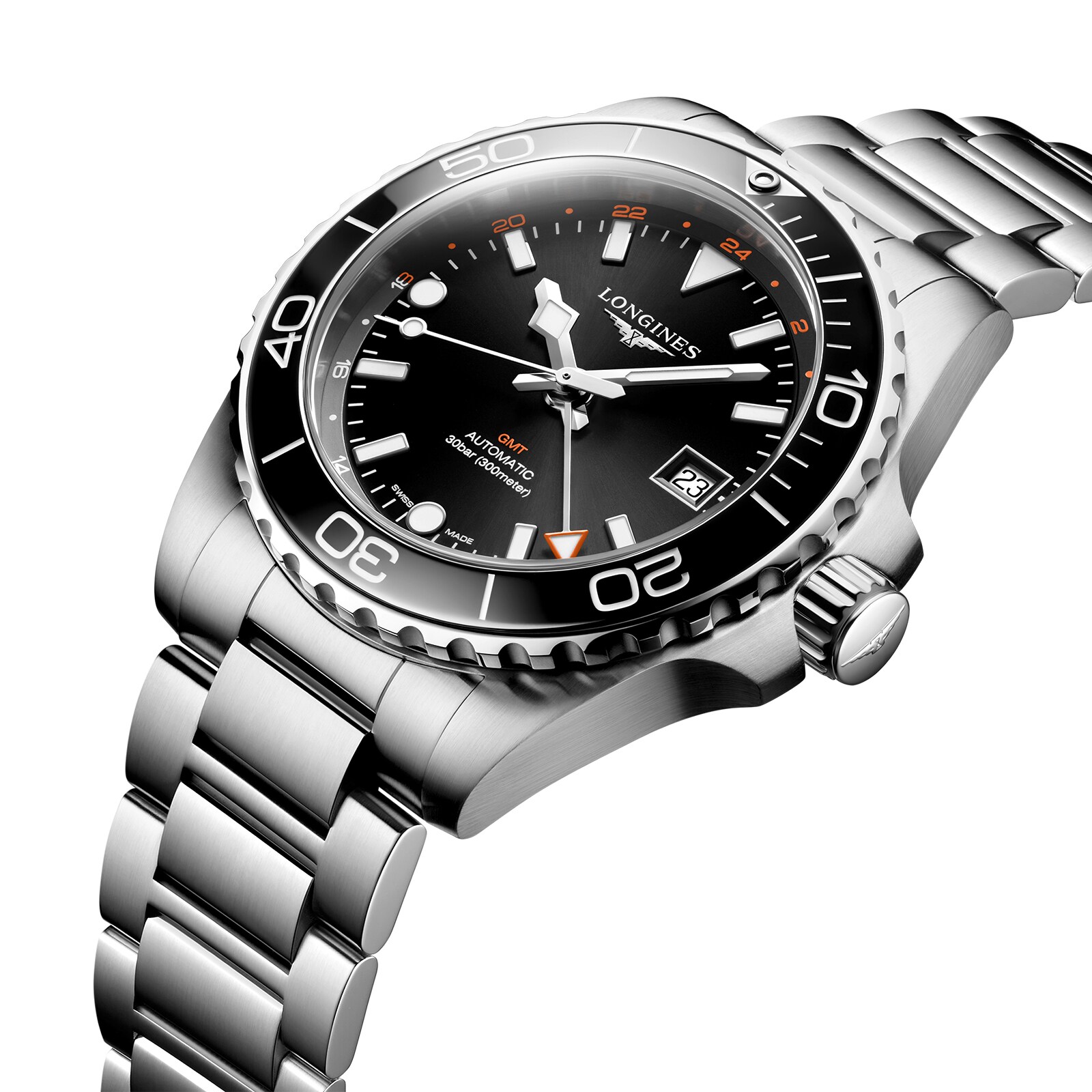 Longines HydroConquest L37904566 | 41mm Automatic Black Dial | Stainless Steel & Ceramic - Image 3