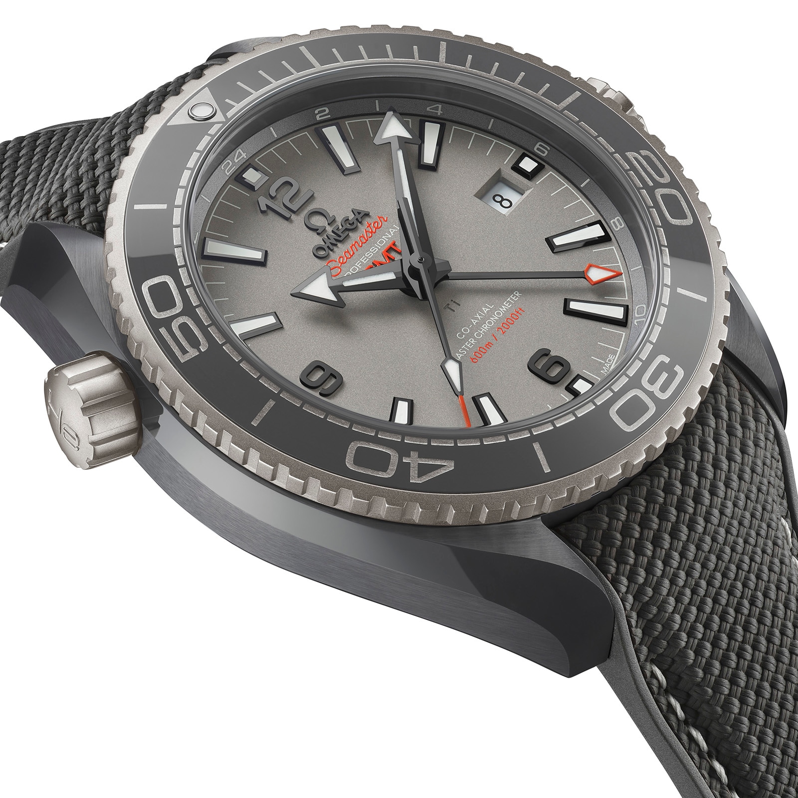 Omega Seamaster Planet Ocean 45.5mm Ceramic Automatic Grey Replica Watch - Image 3